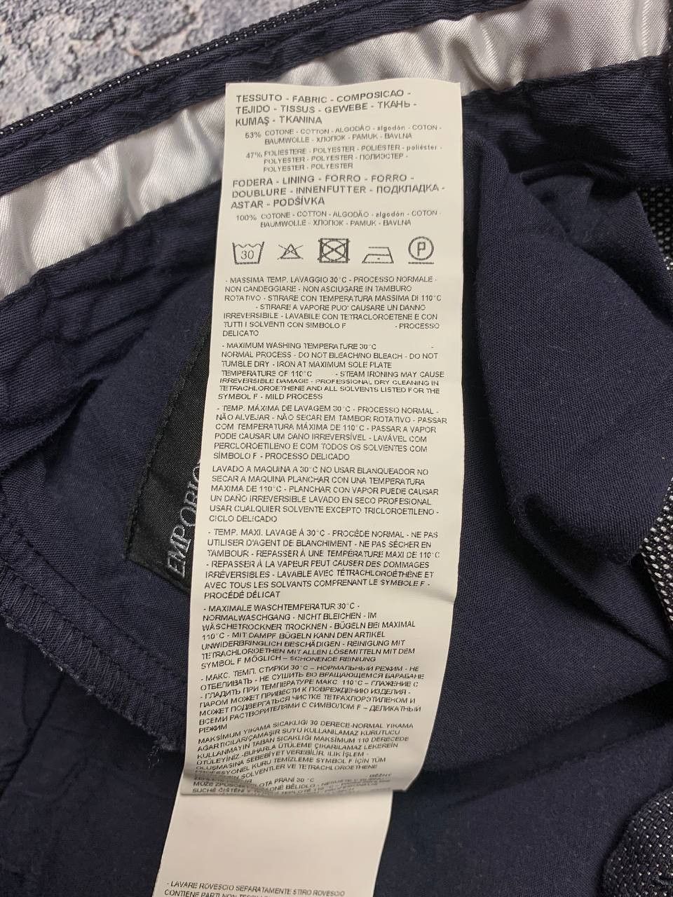 Emporio Armani Emporio Armani Pants Size 50 Dark Blue Trousers Bulgaria Size US 34 / EU 50 - 13 Thumbnail