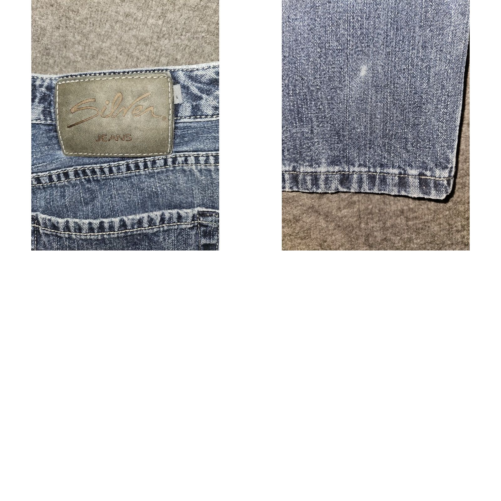 Silver Jeans Co. VINTAGE Silver Jeans Jeans Women's 29 Regular Mid Blue 90s Preppy Distressed Easy Care Inseam 32.5 Conference: Logo Button Womens Size 29" - 9 Thumbnail
