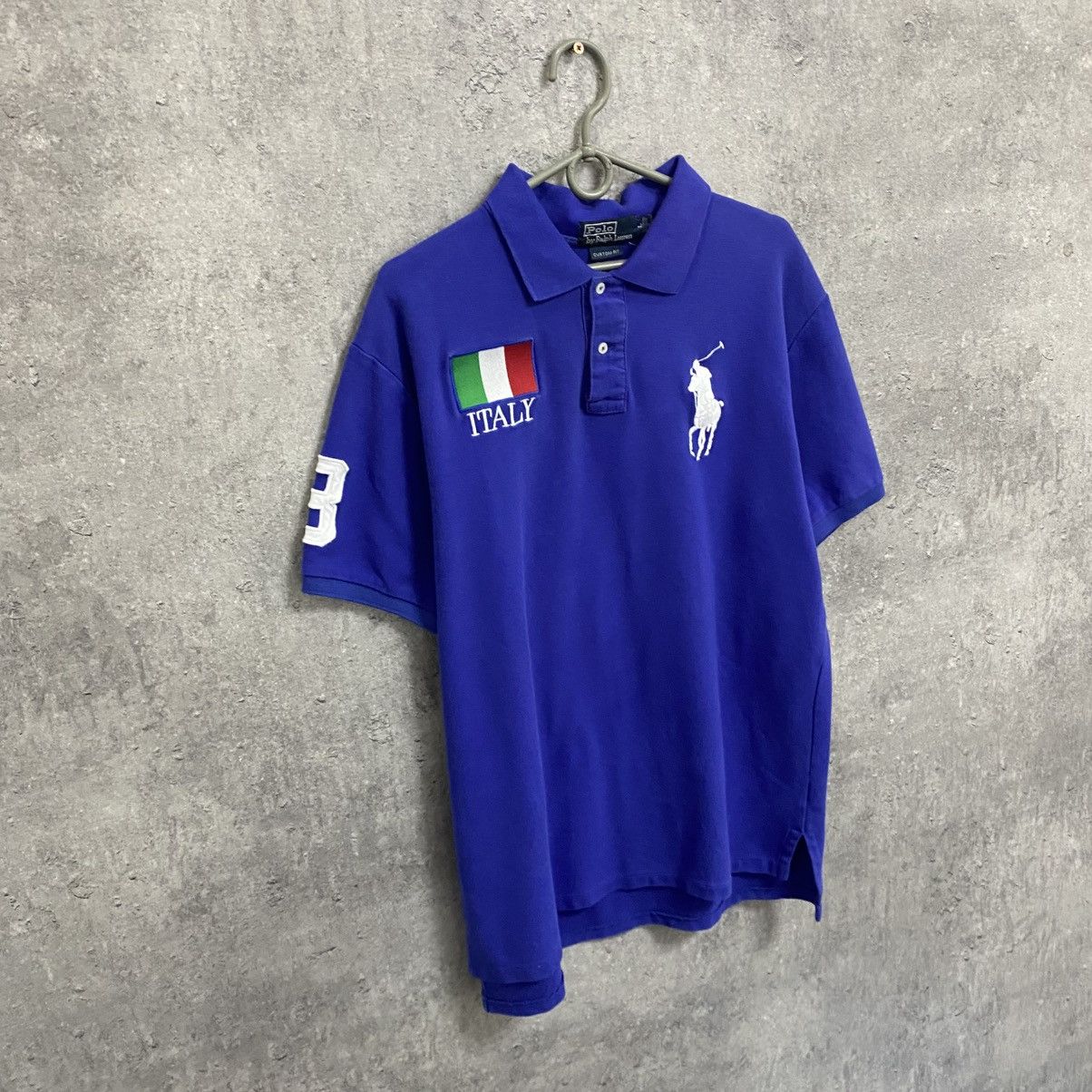 Polo Ralph Lauren Vintage Polo T-Shirt Polo Ralph Lauren Italy PRL #3 Big Logo Size US L / EU 52-54 / 3 - 4 Thumbnail