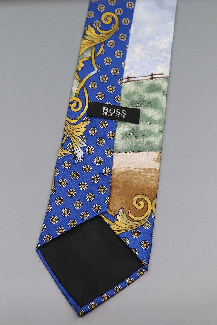 Hugo Boss × Vintage Vintage Hugo Boss Golf Scene Tie Size ONE SIZE - 2 Thumbnail