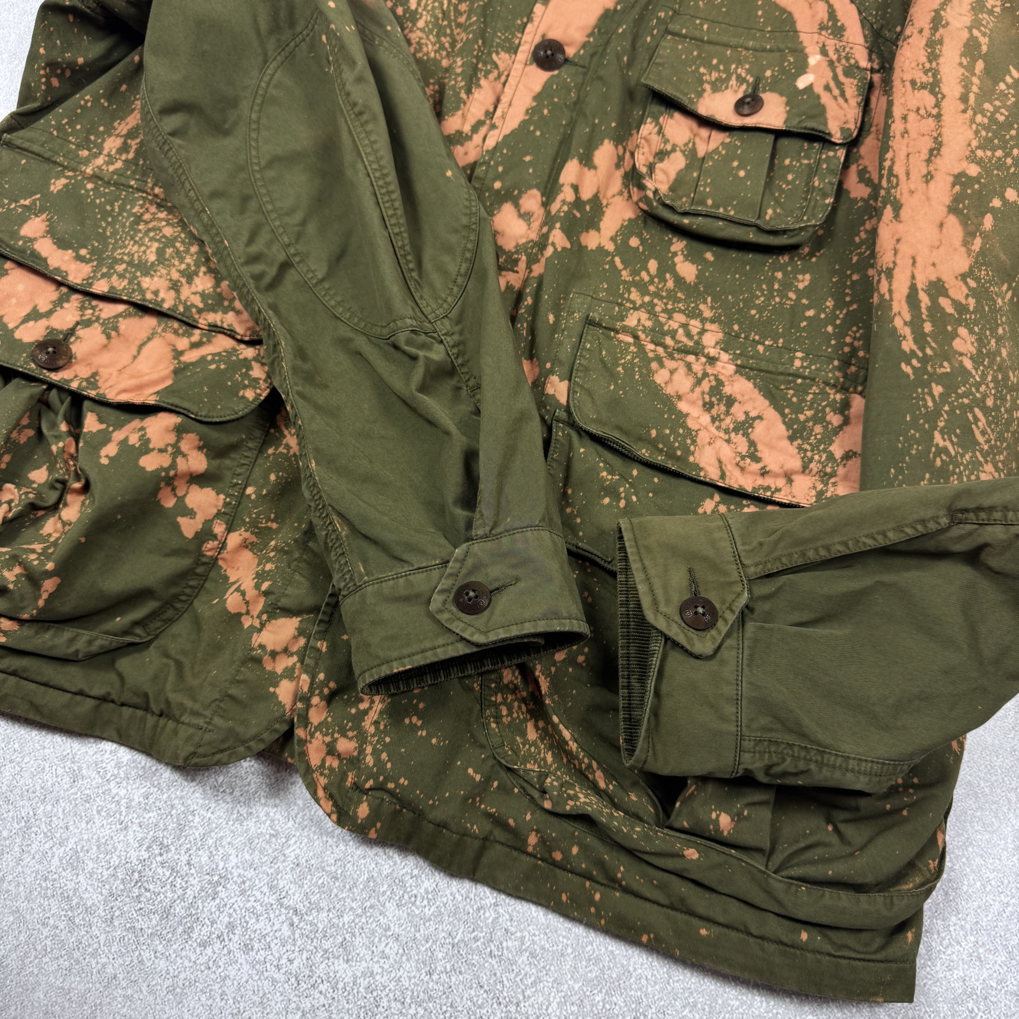 Designer × Polo Ralph Lauren POLO RALPH LAUREN CUSTOM ''NO WAR'' MILITARY POCKET JACKET Size US XXL / EU 58 / 5 - 7 Thumbnail