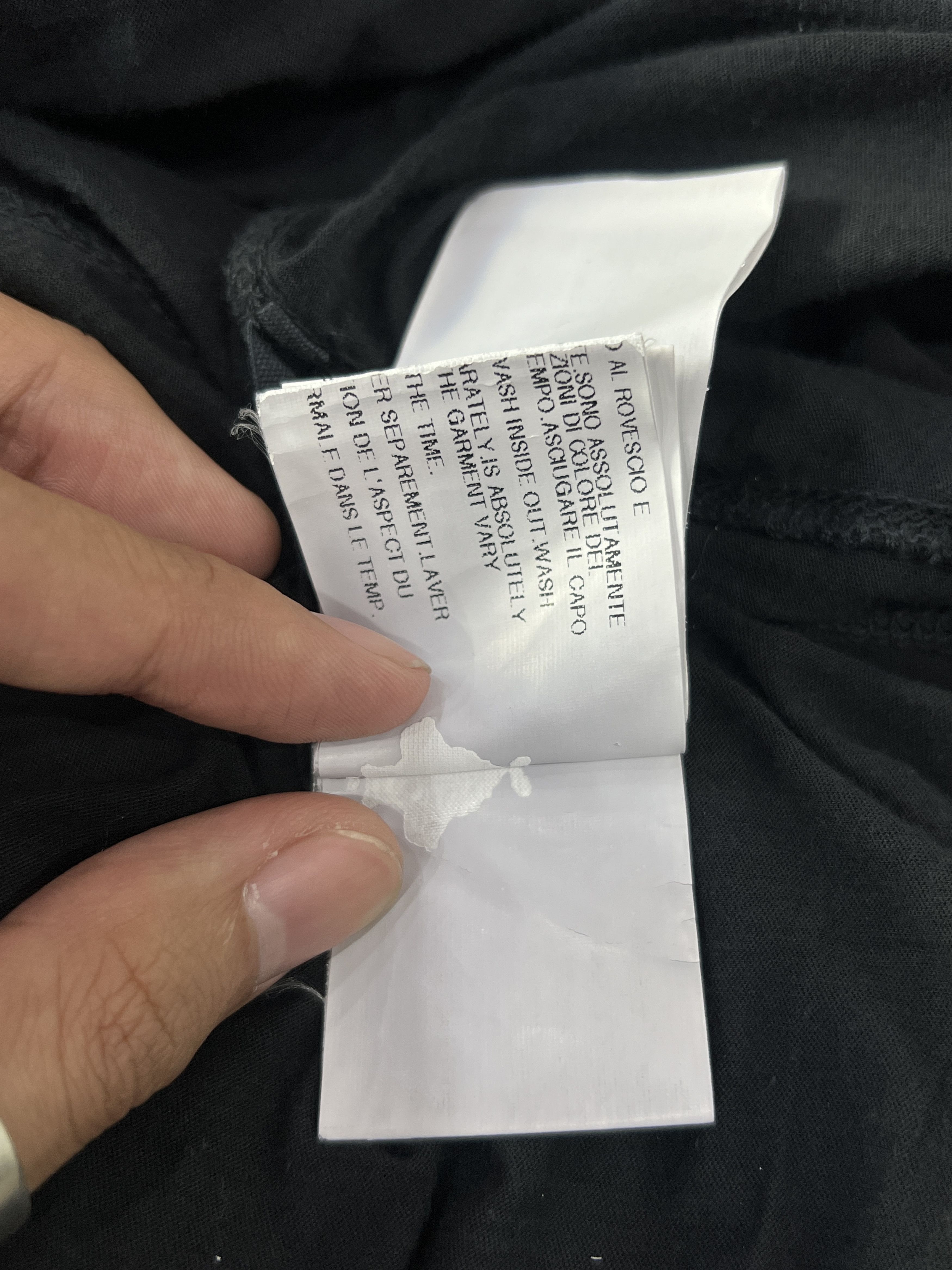 Rick Owens Drkshdw Rick Owens DRKSHDW Level Long Tee Black SS20 Size US M / EU 48-50 / 2 - 11 Thumbnail