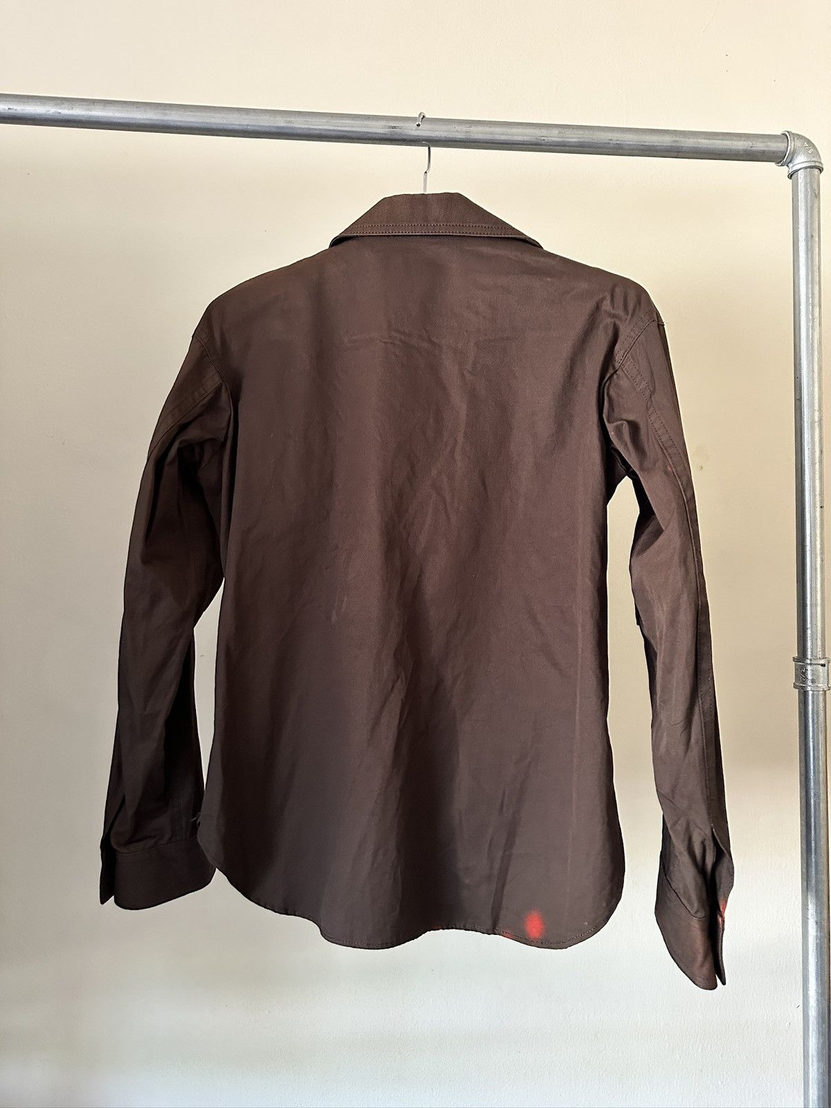 Yohji Yamamoto SS2006 Yohji Yamamoto 3 Button Stained Ruffle Shirt Size S / US 4 / IT 40 - 11 Thumbnail