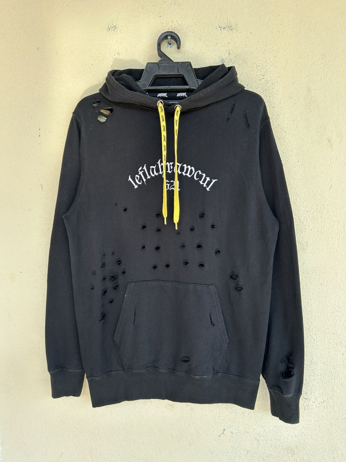 Japanese Brand × Seditionaries Leflah Raw Cul 621 Gunshots Designed Distressed Hoodie Size US M / EU 48-50 / 2 - 1 Thumbnail