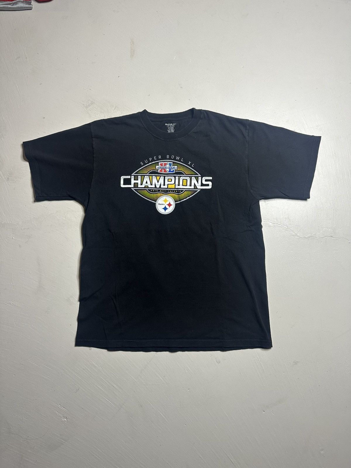 Vintage Y2K 2000s Pittsburgh Steelers Super Bowl XL T Shirt Size US L / EU 52-54 / 3 - 3 Thumbnail