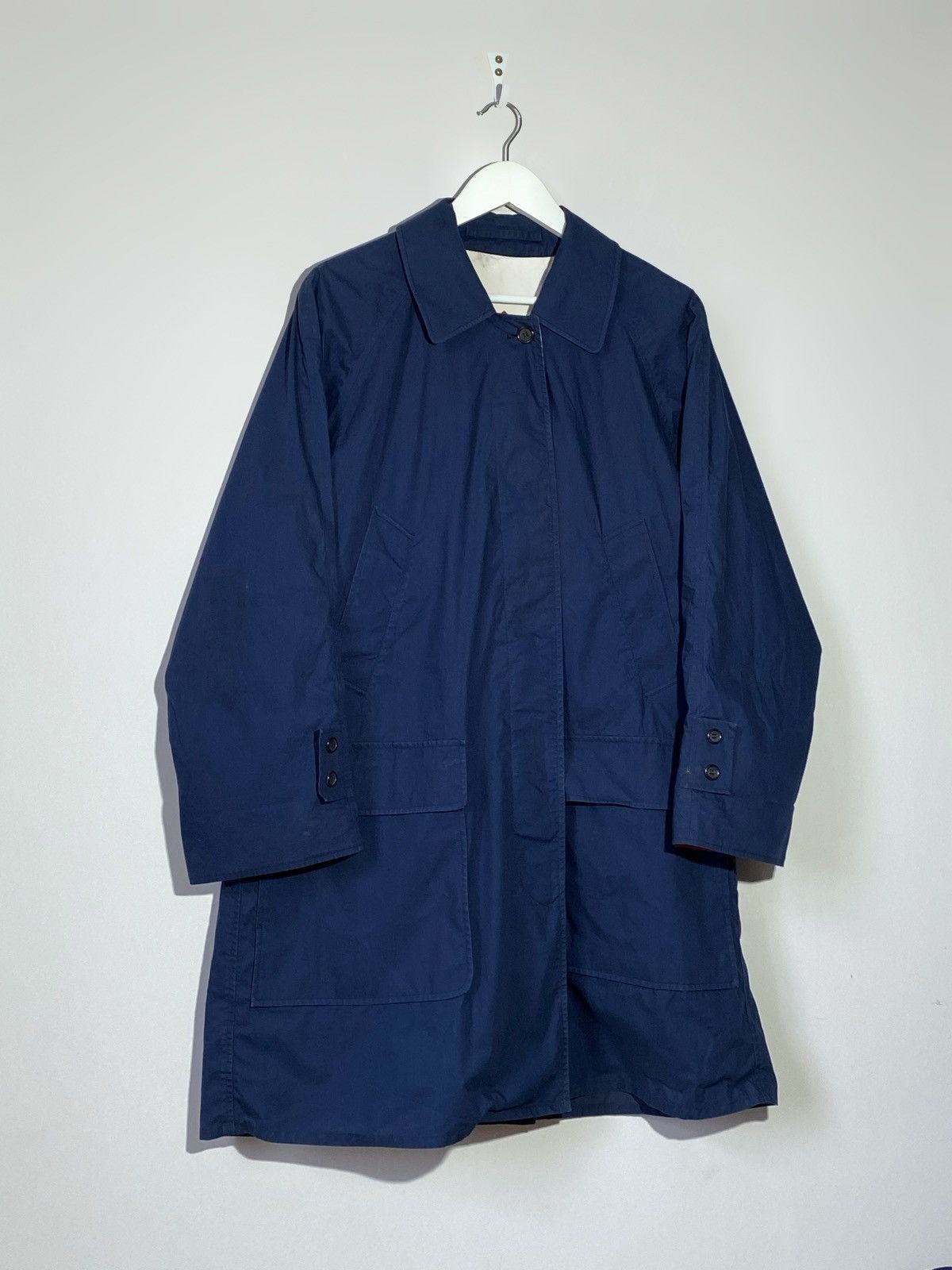Burberry Vintage 1990s Burberry’s Navy Coat Jacket Japanese Vibes Size US M / EU 48-50 / 2 - 4 Thumbnail