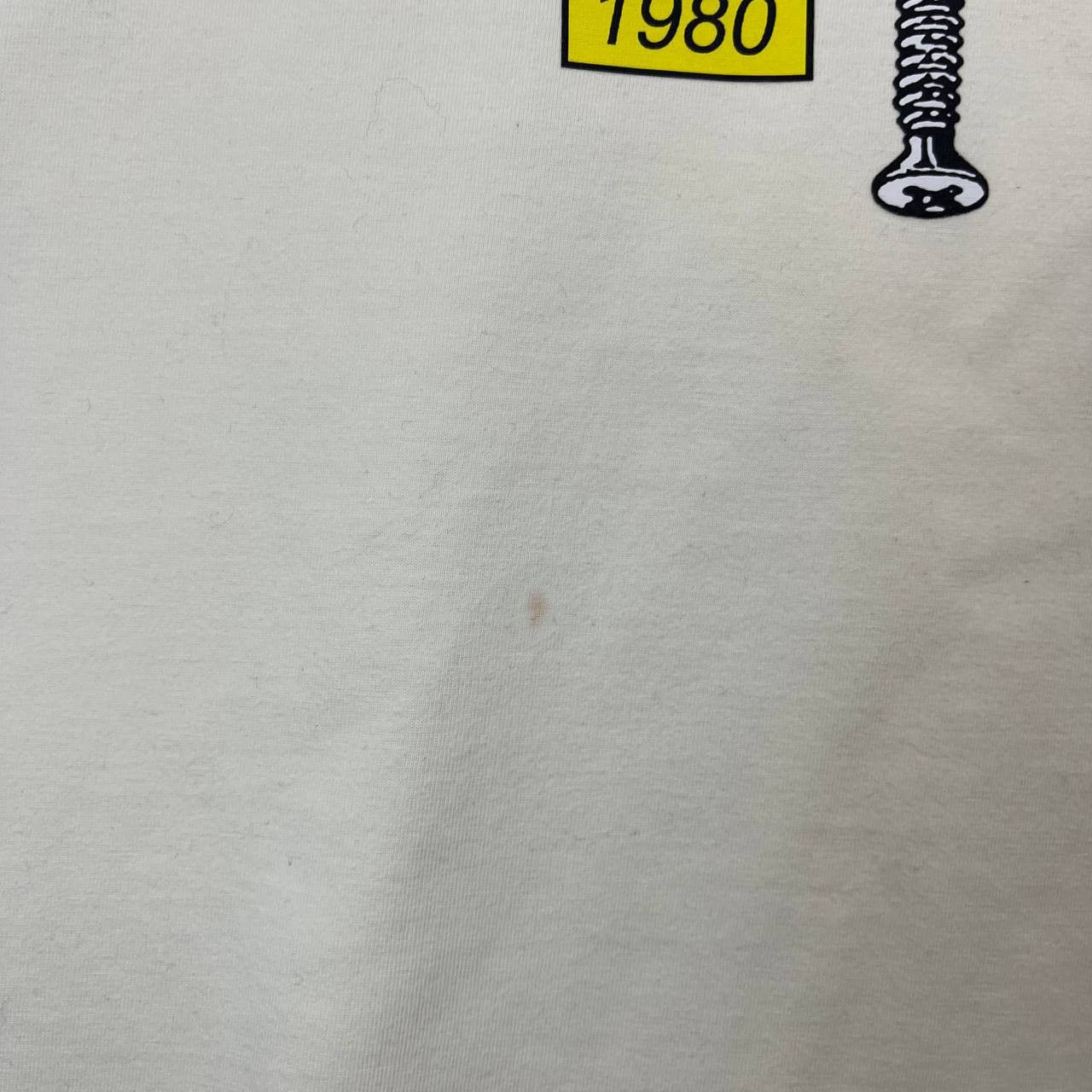 Stussy Stussy 1980 Screws Logo T Shirt Cream Graphic Mens Size M Size US M / EU 48-50 / 2 - 5 Thumbnail