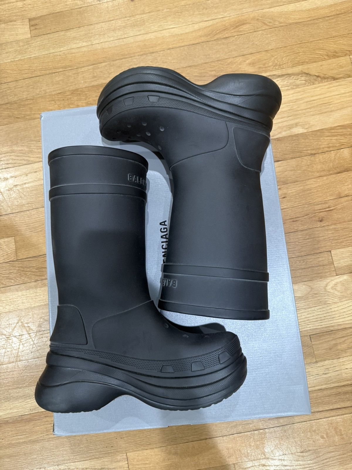 Balenciaga Balenciaga croc boots Size US 12 / EU 45 - 1 Thumbnail