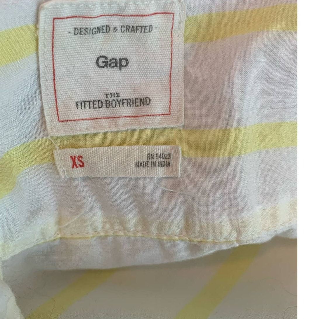 Gap Gap The Fitted Boyfriend striped shirt size XS Size XS / US 0-2 / IT 36-38 - 3 Thumbnail