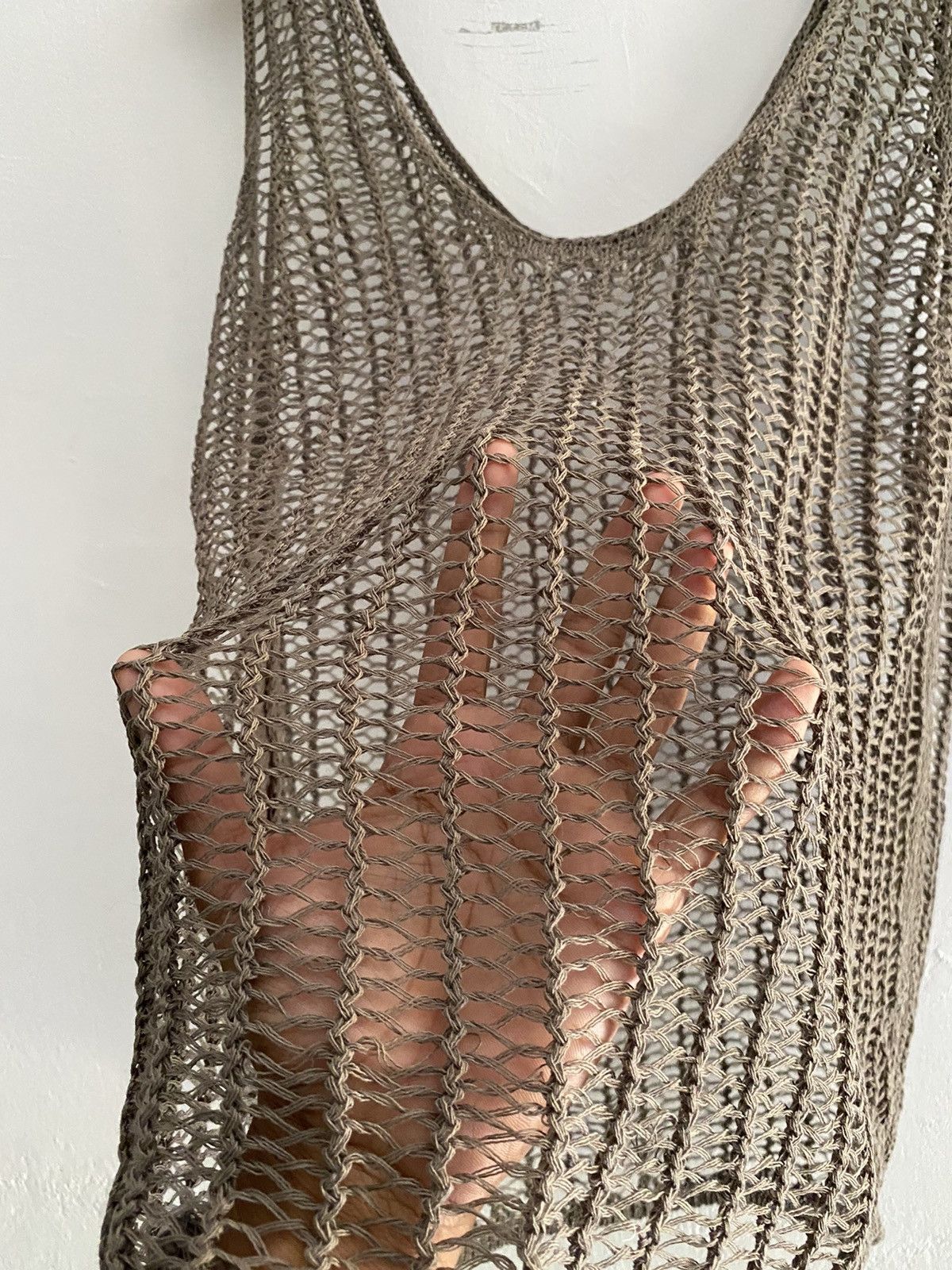 Hysteric Glamour × If Six Was Nine × Japanese Brand Japanese fishnet knit vest cdg style Size US M / EU 48-50 / 2 - 5 Thumbnail