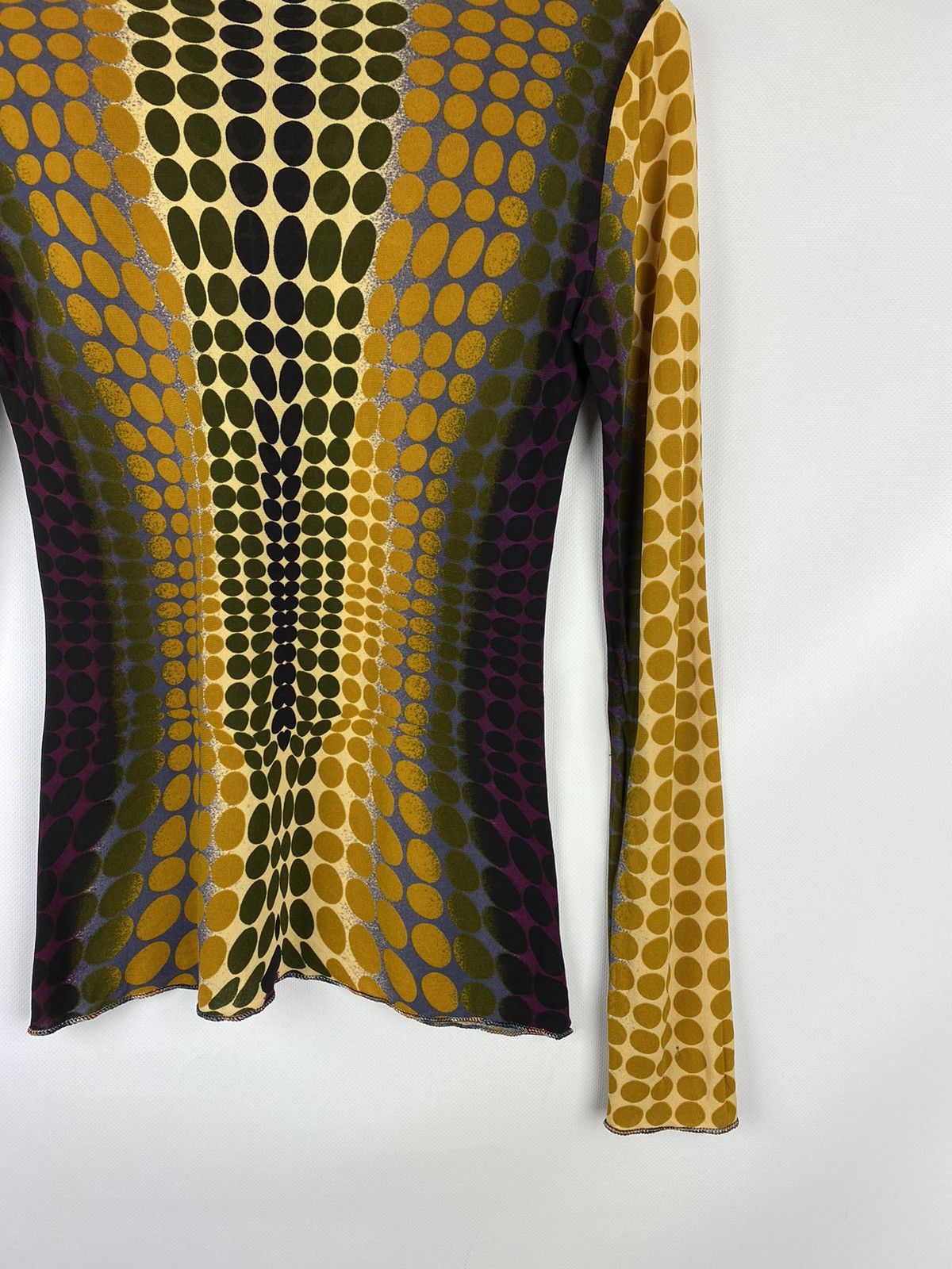 Jean Paul Gaultier Jean Paul Gaultier 1995 archival cyber dot mesh top tunic Size L / US 10 / IT 46 - 17 Thumbnail