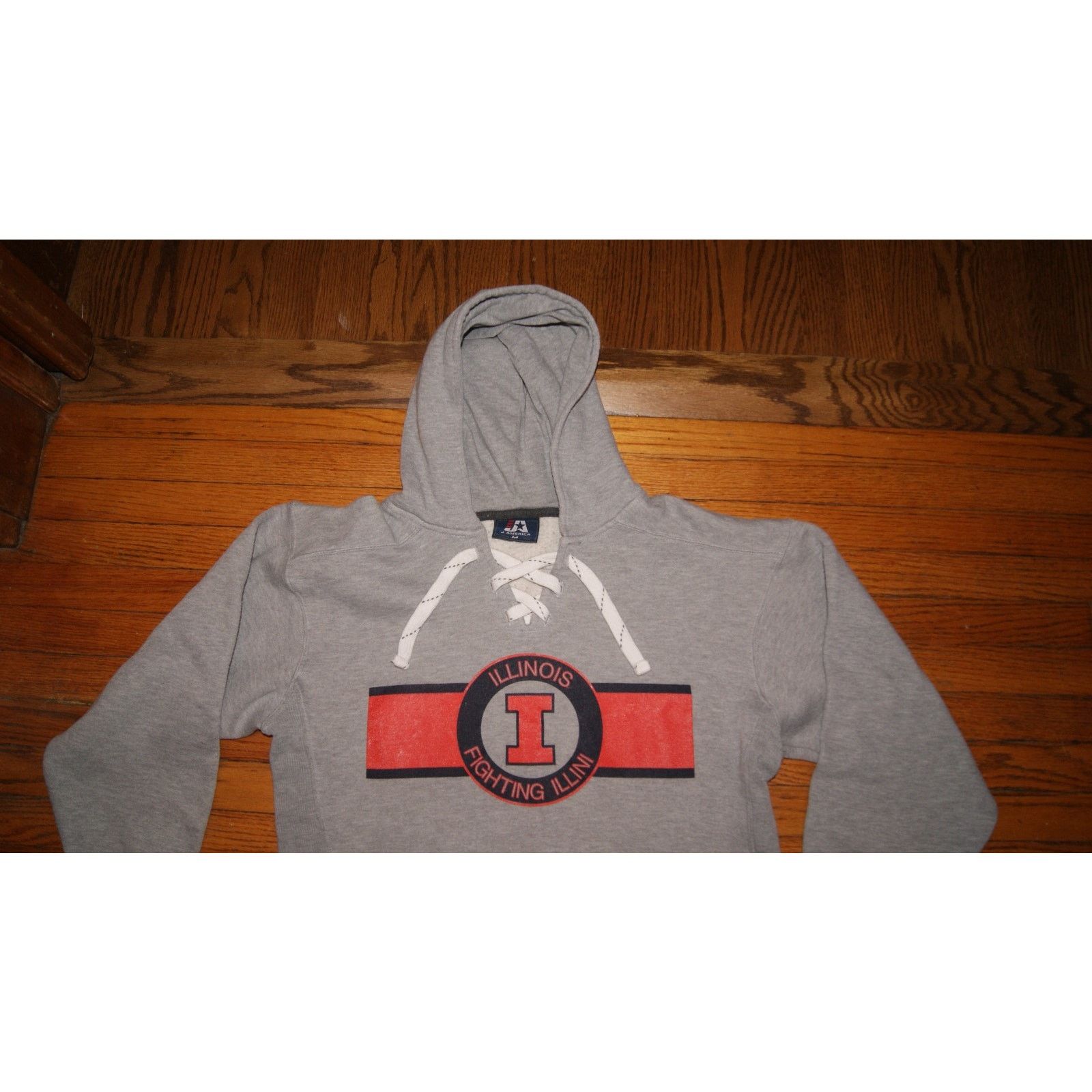 J. America VTG ILLINOIS FIGHTING ILLINI J America M Hoodie Sweatshirt Size US M / EU 48-50 / 2 - 1 Thumbnail