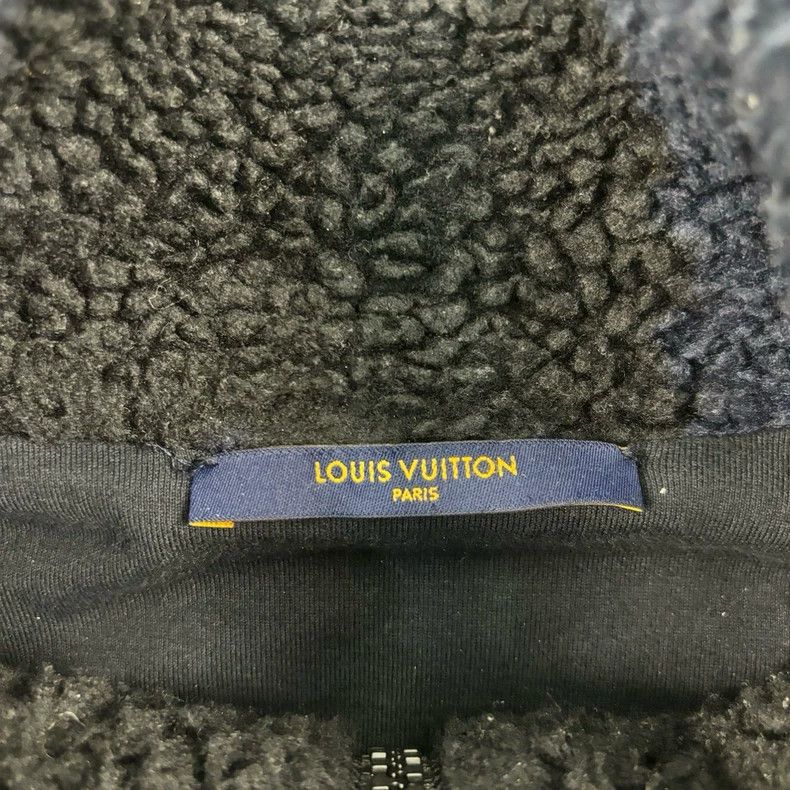 Louis Vuitton Louis Vuitton SS22 Checker Lambswool Zip Collar Jacket Size US XL / EU 56 / 4 - 4 Thumbnail