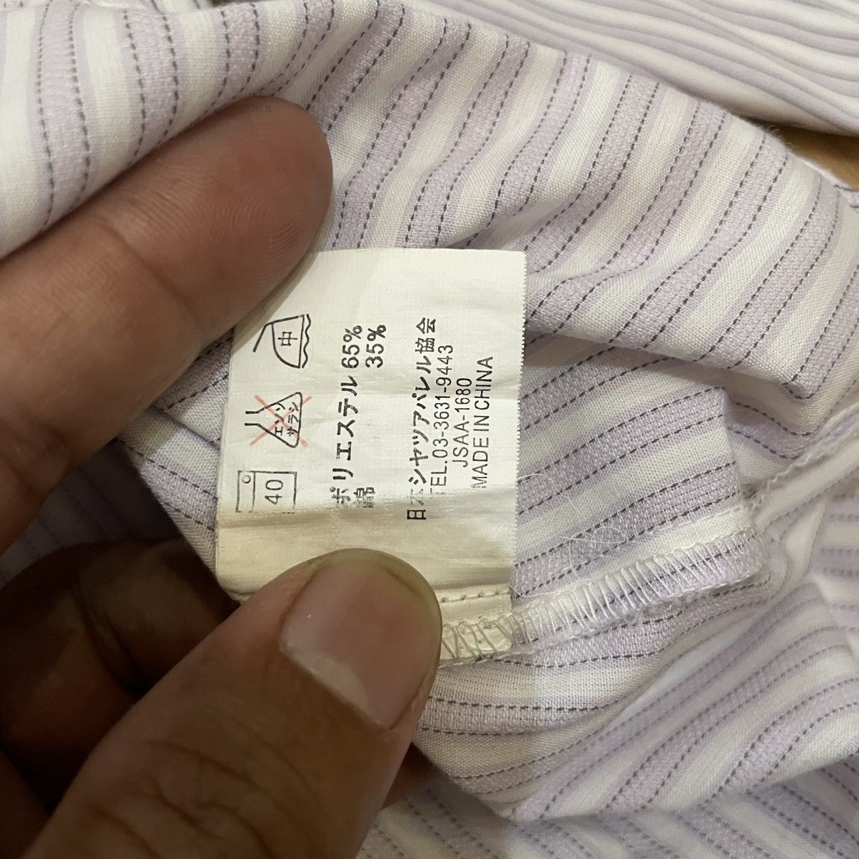 Yohji Yamamoto Yohji Yamamoto Y’saccs Sacsny Button Up Stripe Shirt Size US M / EU 48-50 / 2 - 5 Thumbnail