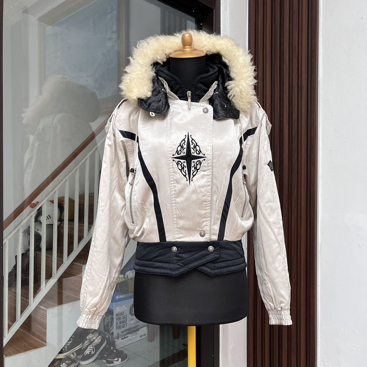 Yamaha Vintage Ski Jacket YAMAHA fux n faur Size L / US 10 / IT 46 - 2 Thumbnail