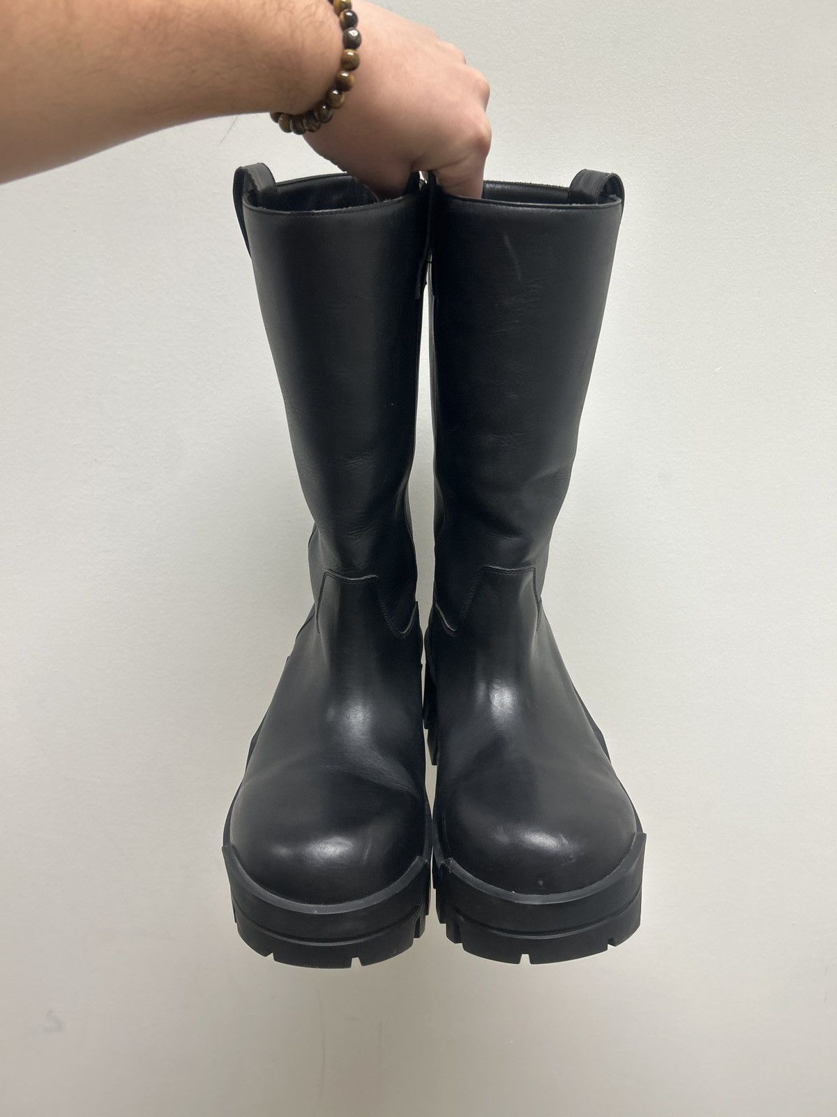 Balenciaga SS24 Calf high Bulldozer Boots Size US 11 / EU 44 - 4 Thumbnail