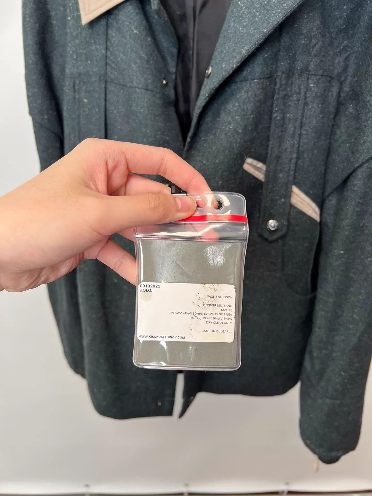 Kiko Kostadinov Kiko Kostadinov 22AW Deep Green Rose Button Wool Jkt Size US S / EU 44-46 / 1 - 7 Thumbnail