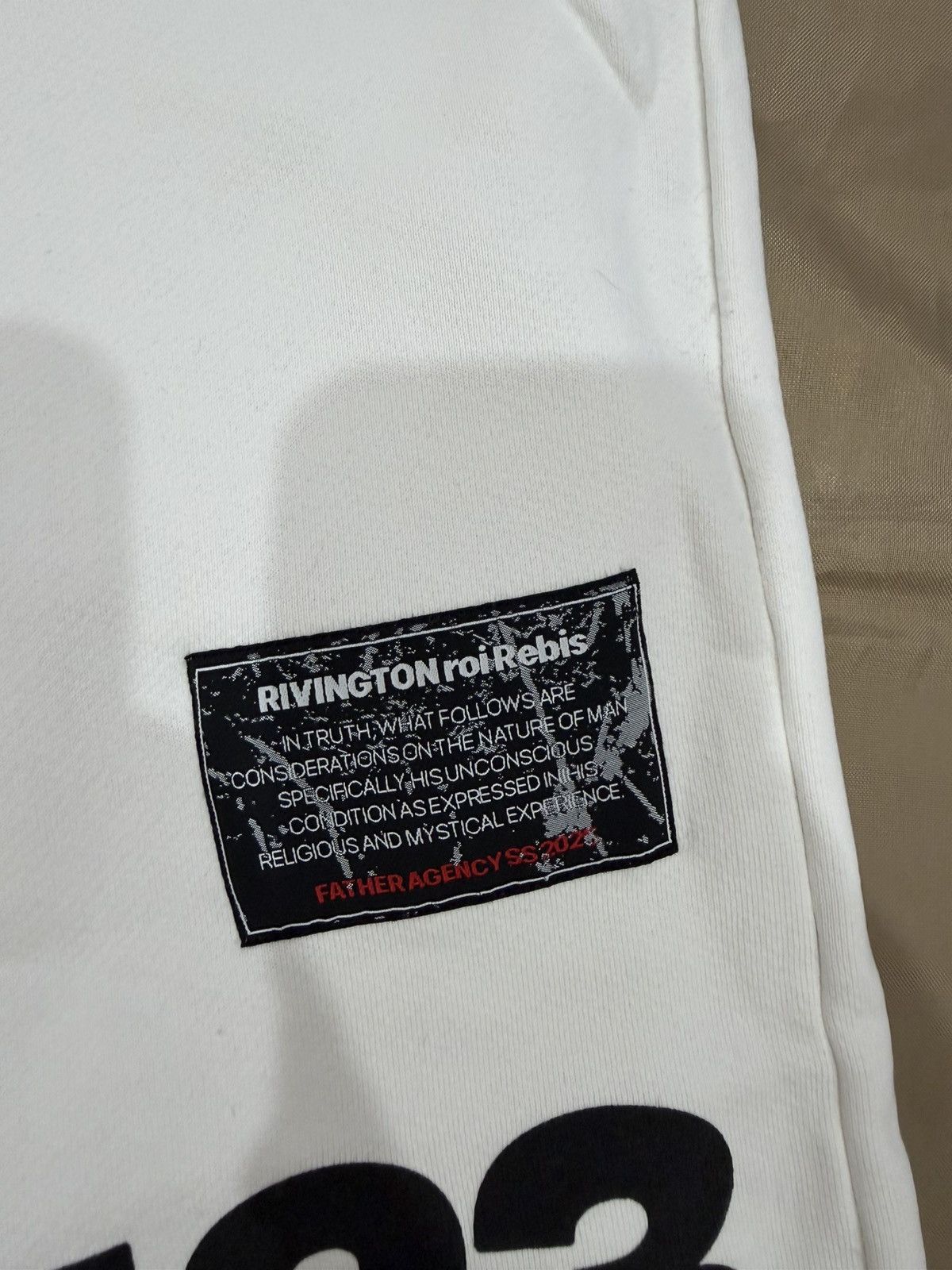 RRR-123 RIVINGTON ROI REBIS 'USO-123 CVA' WHITE SWEATPANTS size S Size US 31 - 2 Thumbnail