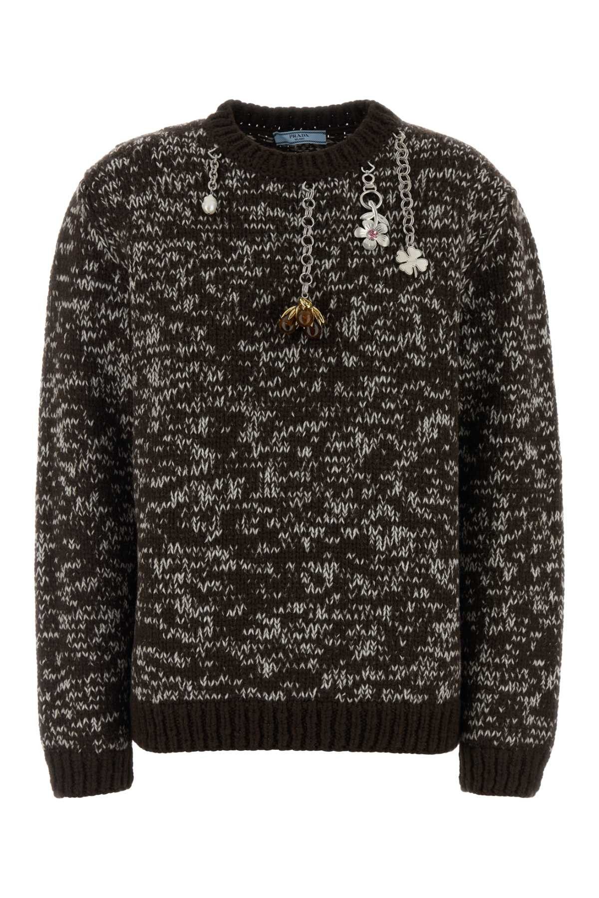 Prada Two-Tone Wool Oversize Sweater Size M / US 6-8 / IT 42-44 - 1 Thumbnail