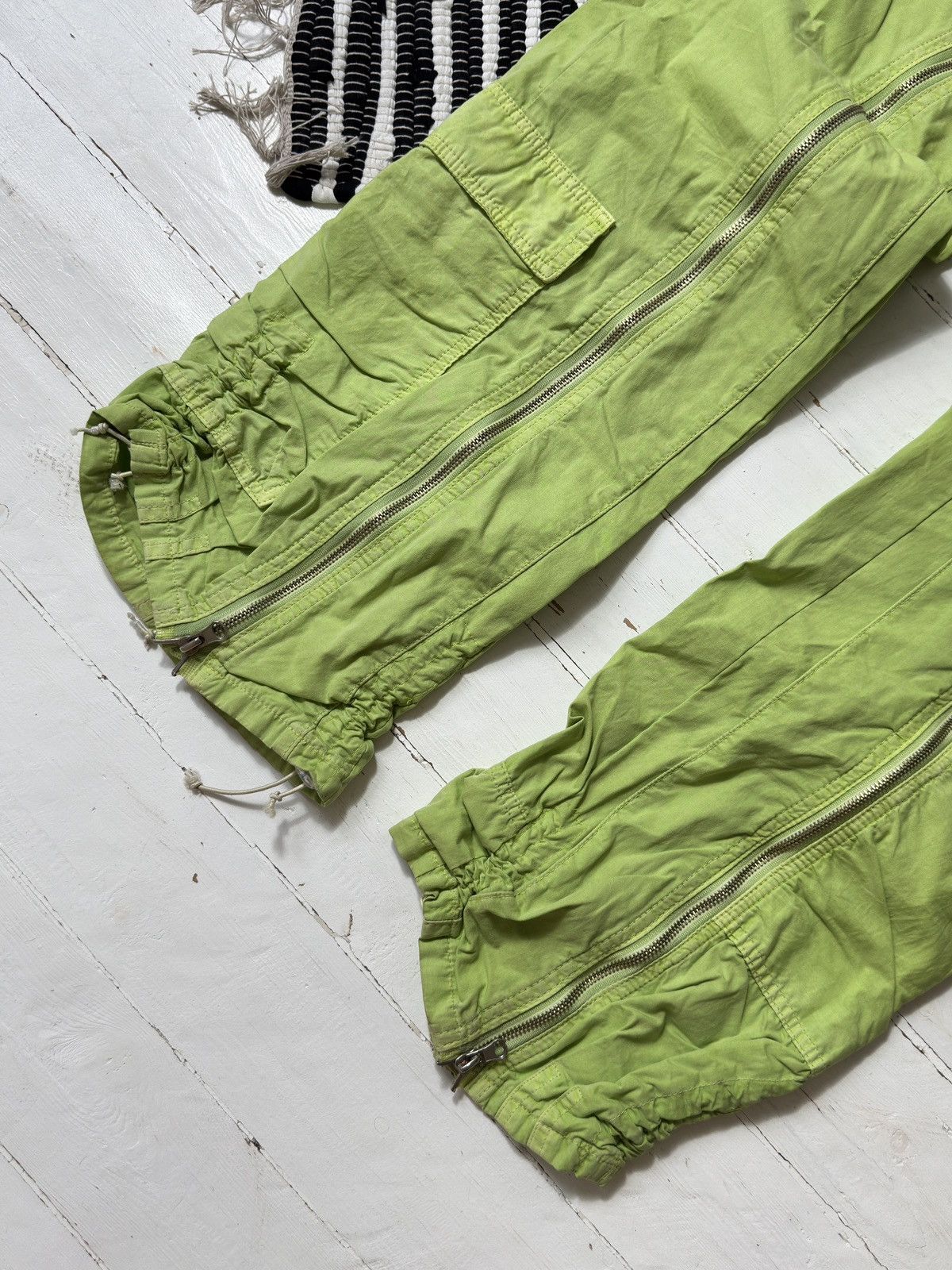 Other VINTAGE DOLCE RIBELLA AVANT GARDE GULL ZIPPER PANTS Size 26" / US 2 / IT 38 - 4 Thumbnail