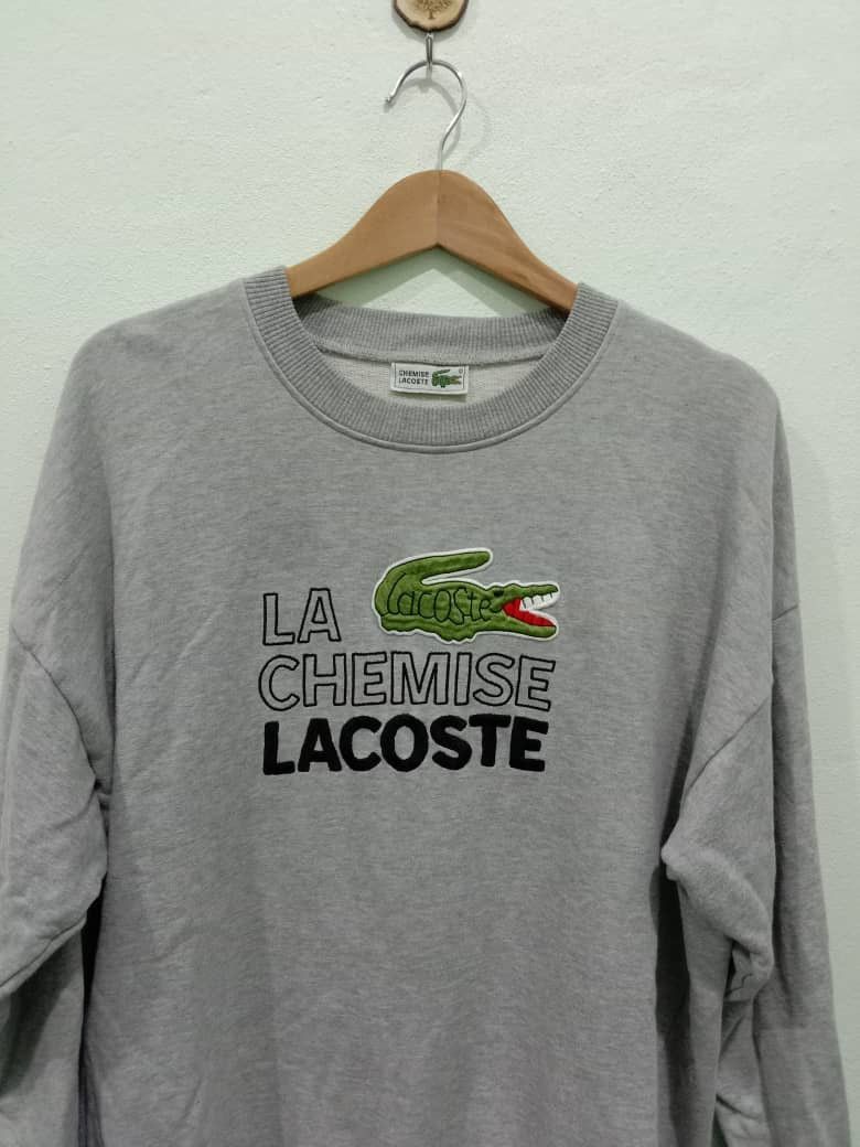 Lacoste VINTAGE LACOSTE SWEATSHIRTS BIG LOGO Size US L / EU 52-54 / 3 - 5 Thumbnail
