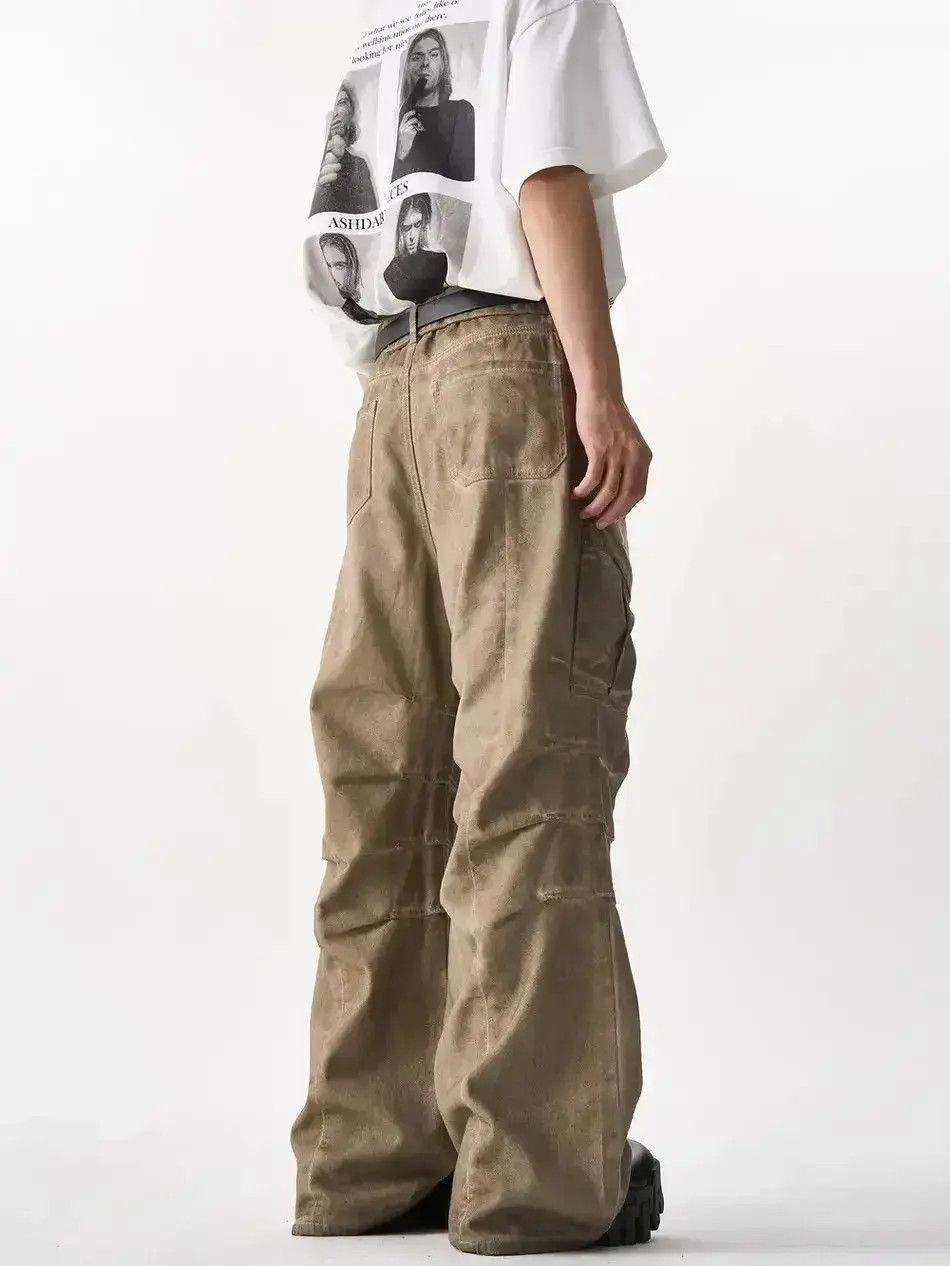 Japanese Brand Retro pleated patchwork jeans Size US 32 / EU 48 - 2 Thumbnail