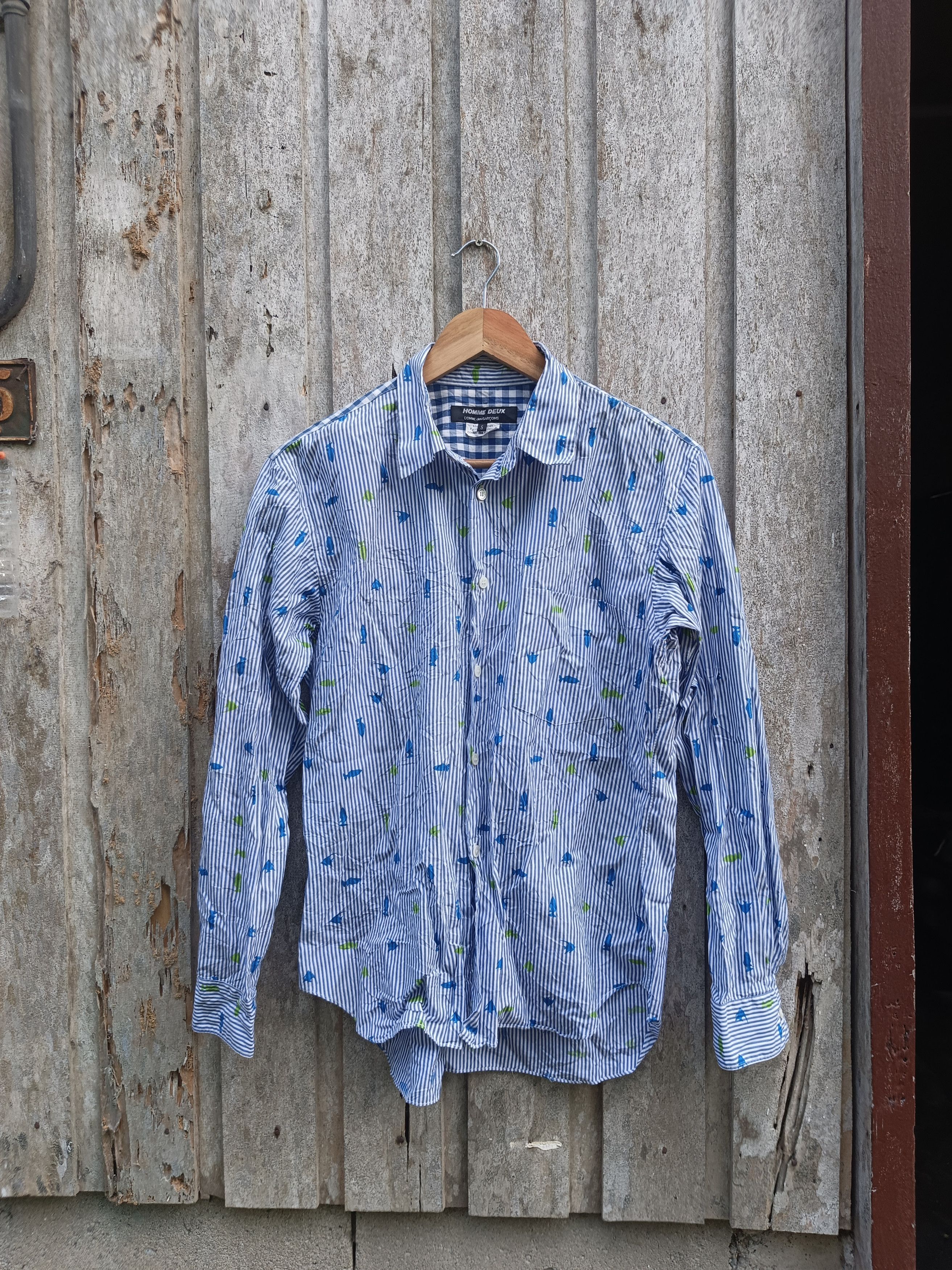 Comme des Garcons Homme Deux COMME des GARCONS Homme Deux fish aop polo Size US S / EU 44-46 / 1 - 1 Thumbnail