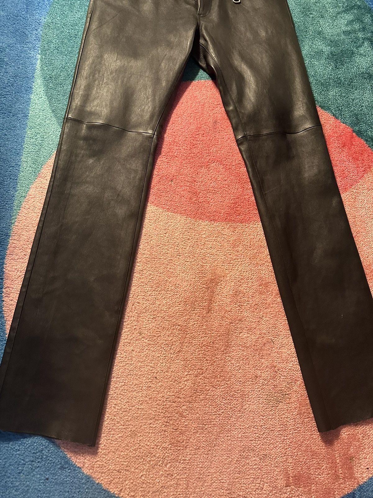 1017 ALYX 9SM × Alyx 1017 Alyx 9SM Black Buckle Leather Pants Size US 34 / EU 50 - 5 Thumbnail