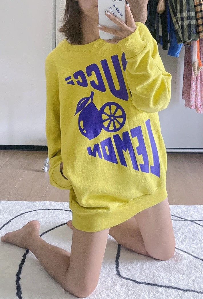 Gucci Gucci yellow lemon print long-sleeved sweatshirt 2501-Nexta Size US XS / EU 42 / 0 - 4 Thumbnail
