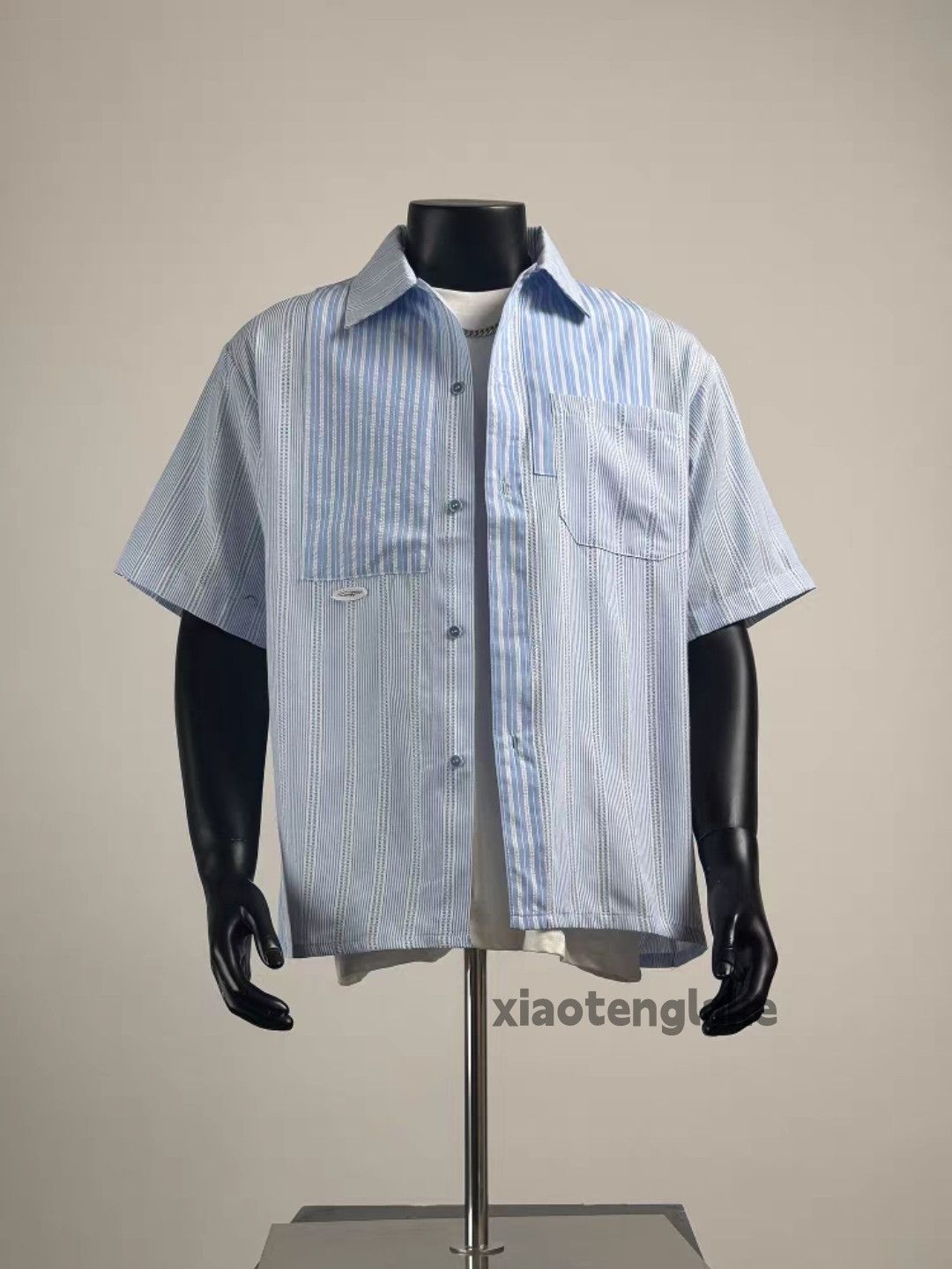 Designer Unisex outdoor utility striped yuppie loose y2k shirt Size US M / EU 48-50 / 2 - 3 Thumbnail
