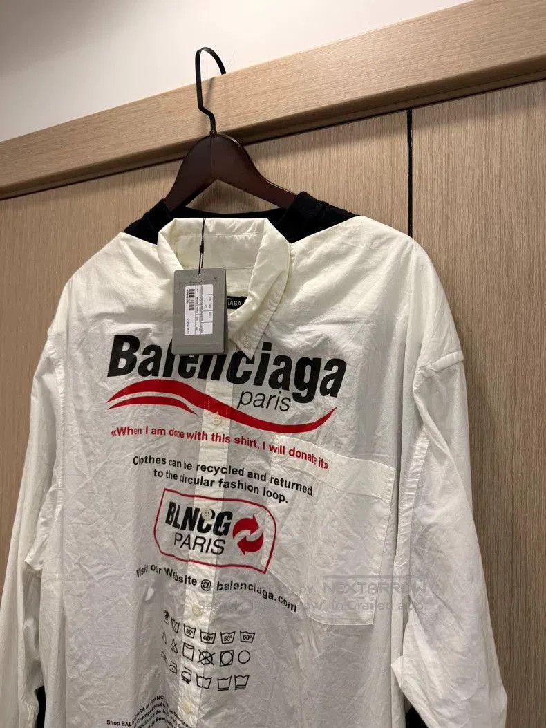 Balenciaga Balenciaga 2021FW two-in-one shirt. Size US XS / EU 42 / 0 - 2 Thumbnail