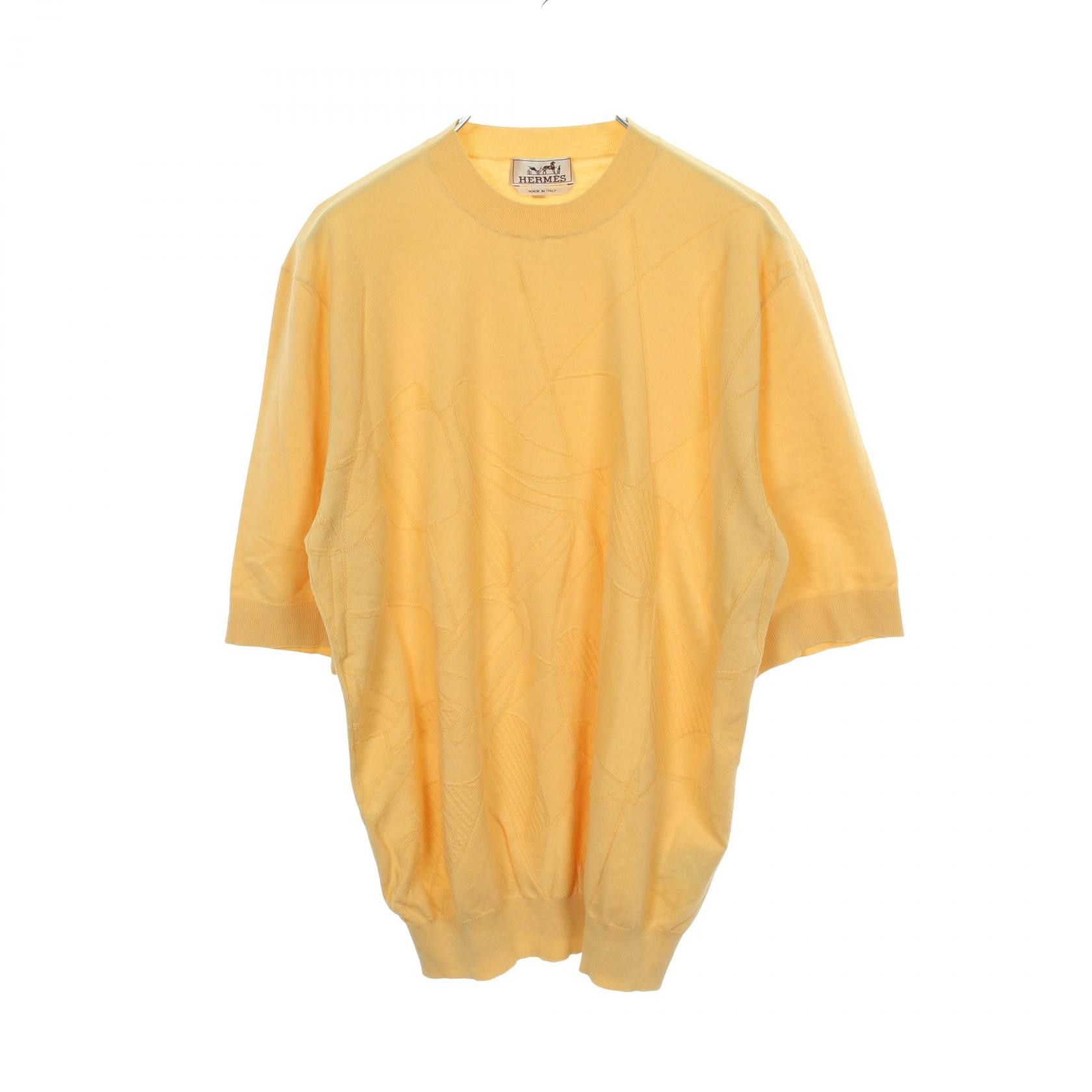 Hermes Hermes Hermes Selles en Fragments Cotton Knit Top Textile Tops DUTY FREE for USA Size ONE SIZE - 1 Thumbnail