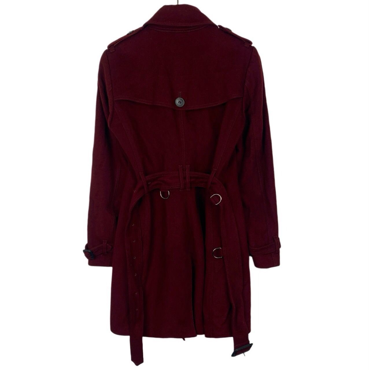 Burberry Burberry Double-Breasted Wool & Cashmere Belted Coat, Size 3 Size XS / US 0-2 / IT 36-38 - 8 Thumbnail