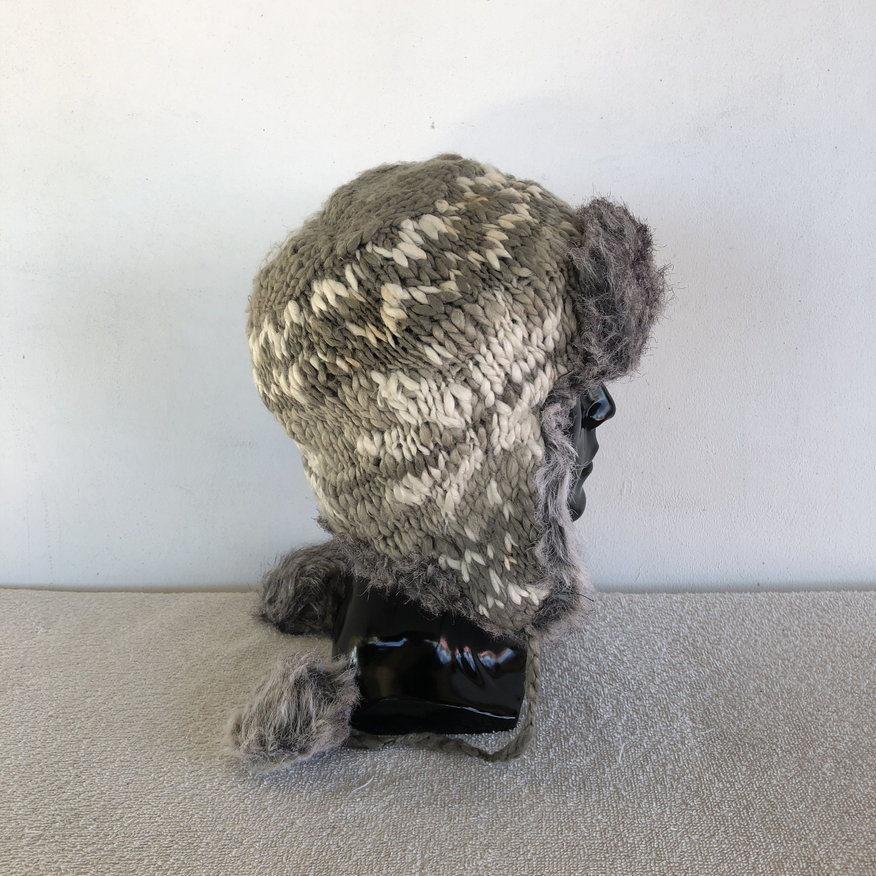 Japanese Brand Vintage 90s Dakine Earflap Beanie Knit Fur Snow Caps Hats Size ONE SIZE - 3 Thumbnail