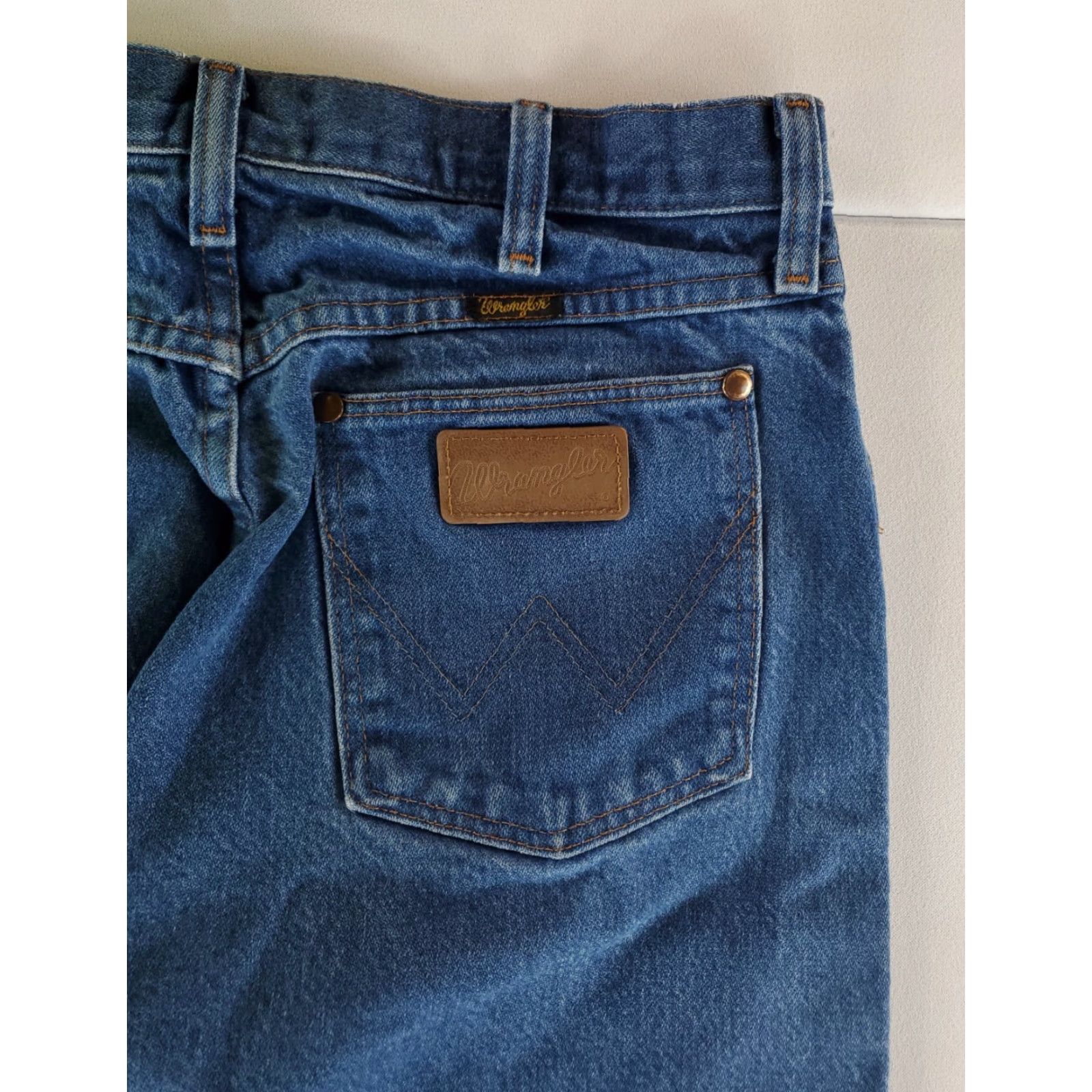Wrangler VINTAGE Wrangler 13MWZ Jeans Men Blue 32x36 36 Inseam Made USA 90s Straight Denim Jeans Mens Size US 32 / EU 48 - 5 Thumbnail