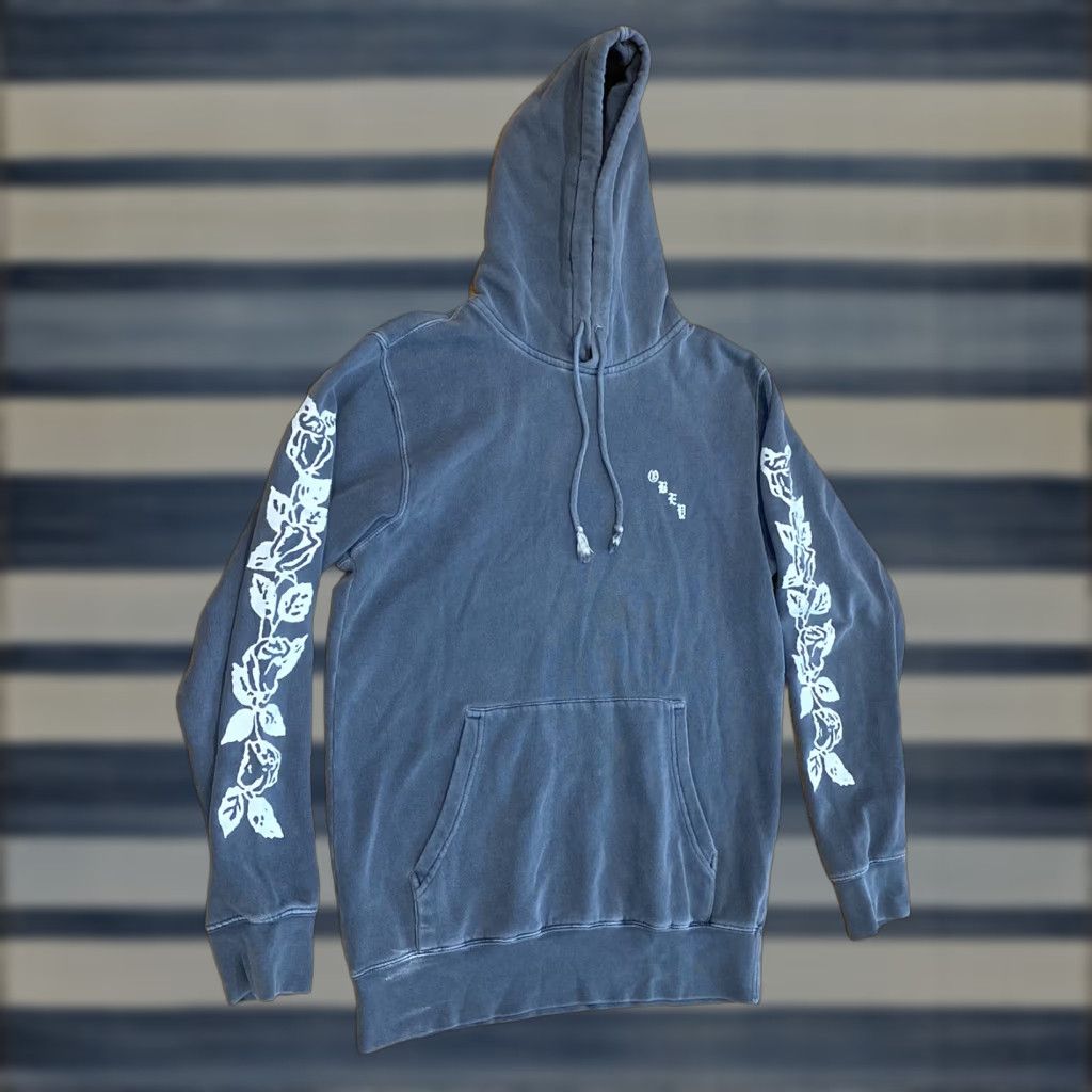 Obey OBEY Worldwide Gray Pull Over Hoodie Sweatshirt Floral Print Women’s Size Medium Size M / US 6-8 / IT 42-44 - 1 Thumbnail