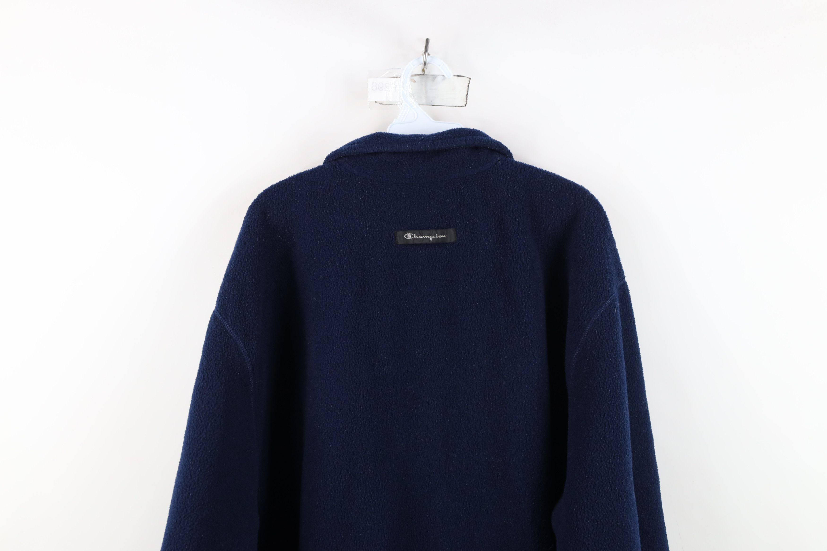 Champion Vintage 90s Champion Dame University Half Zip Fleece Sweater Size US XL / EU 56 / 4 - 13 Thumbnail