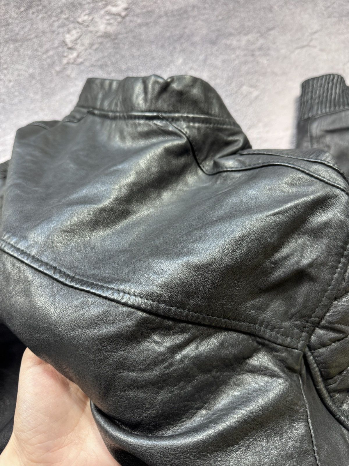Allsaints AllSaints Leather Bomber Jacket Size US L / EU 52-54 / 3 - 6 Thumbnail