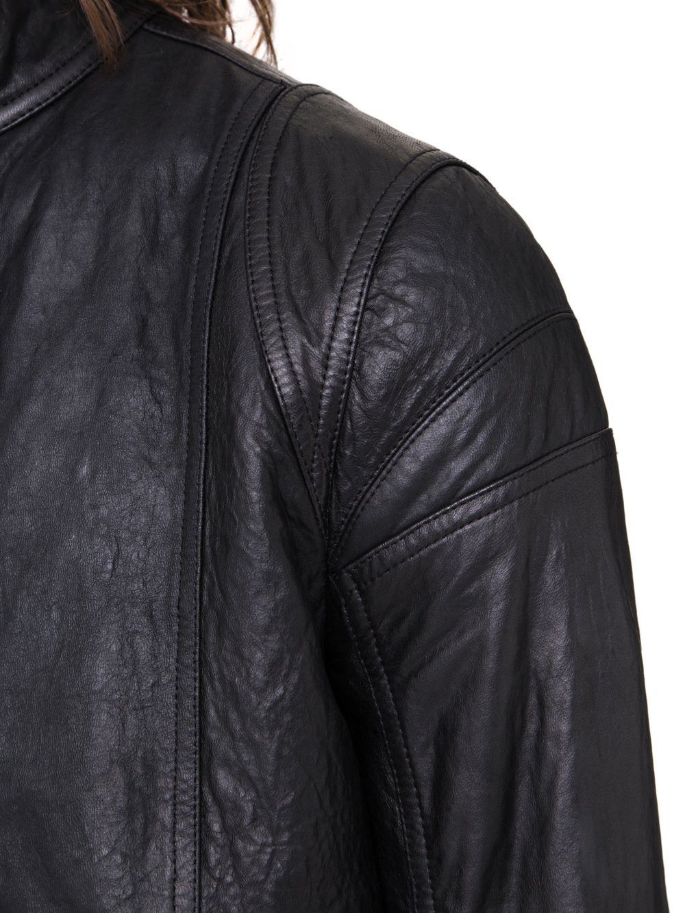 Rick Owens IES Blistered Leather Moto Jacket Size US M / EU 48-50 / 2 - 11 Thumbnail