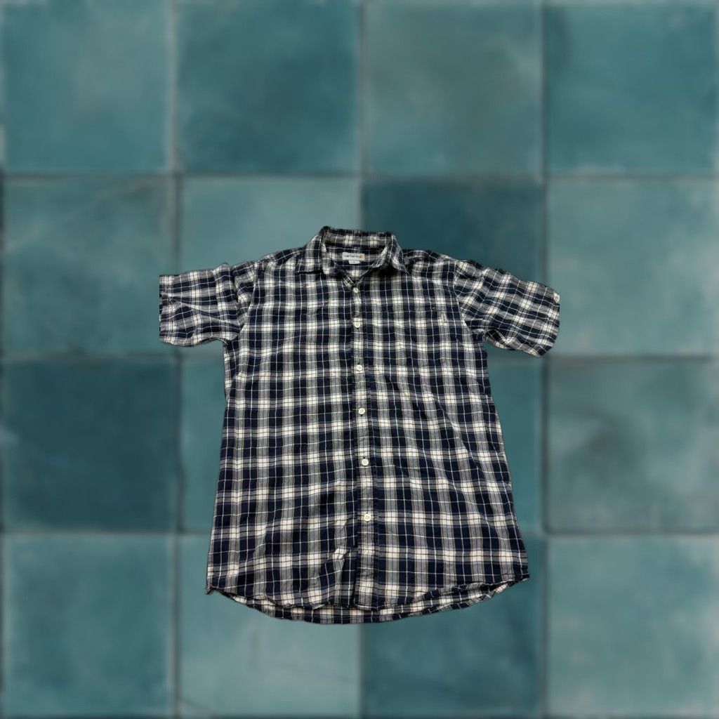 Carhartt Carhartt Shirt Mens Medium Blue Navy Plaid Short Sleeve Button Front Cotton Size US M / EU 48-50 / 2 - 1 Thumbnail
