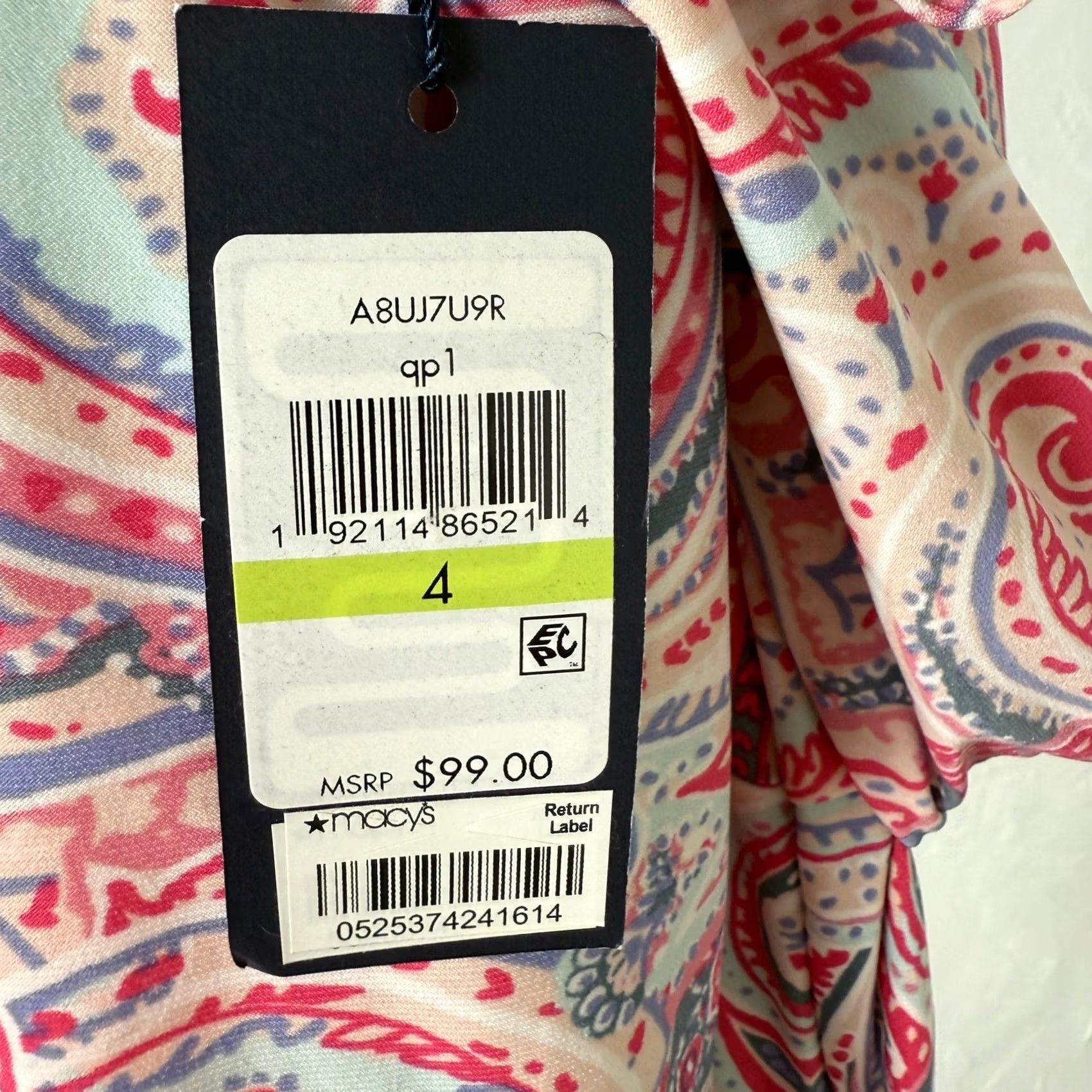 Tommy Hilfiger Tommy Hilfiger Dress 4 Career Pink Polyester Floral Shift Size S / US 4 / IT 40 - 7 Thumbnail