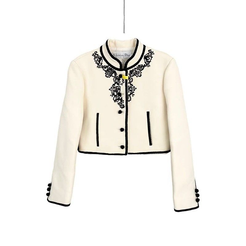 Dior Dior Embroidered Wool Jacket Size FR 34 Size XS / US 0-2 / IT 36-38 - 1 Thumbnail