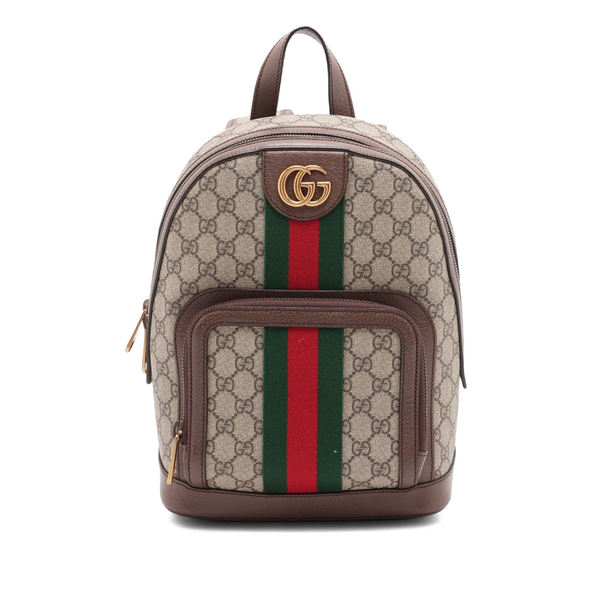 Gucci Small GG Supreme Web Ophidia Backpack Size ONE SIZE - 1 Thumbnail
