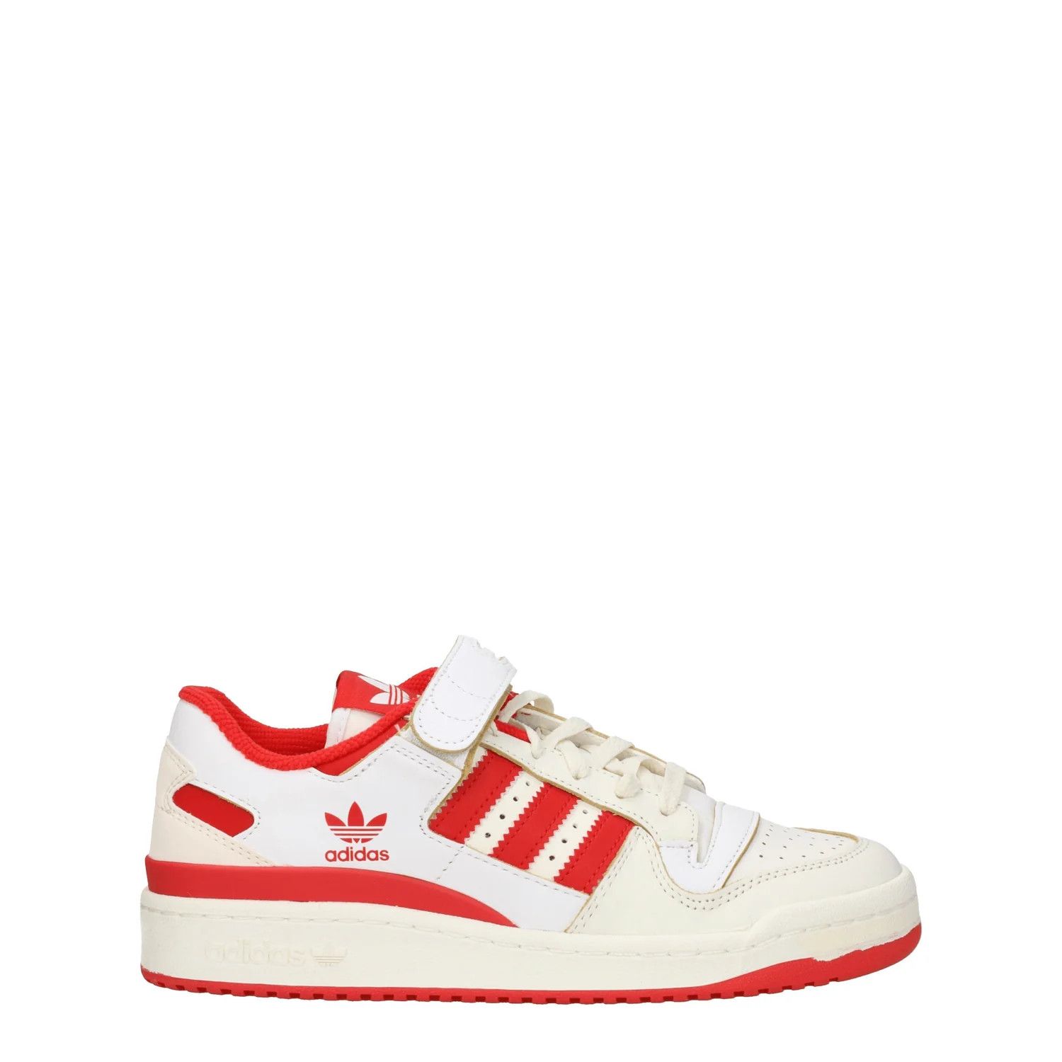 Adidas ob1o1e0625 Leather Low-Top Sneakers in Beige/Red Size US 10 / EU 43 - 1 Thumbnail