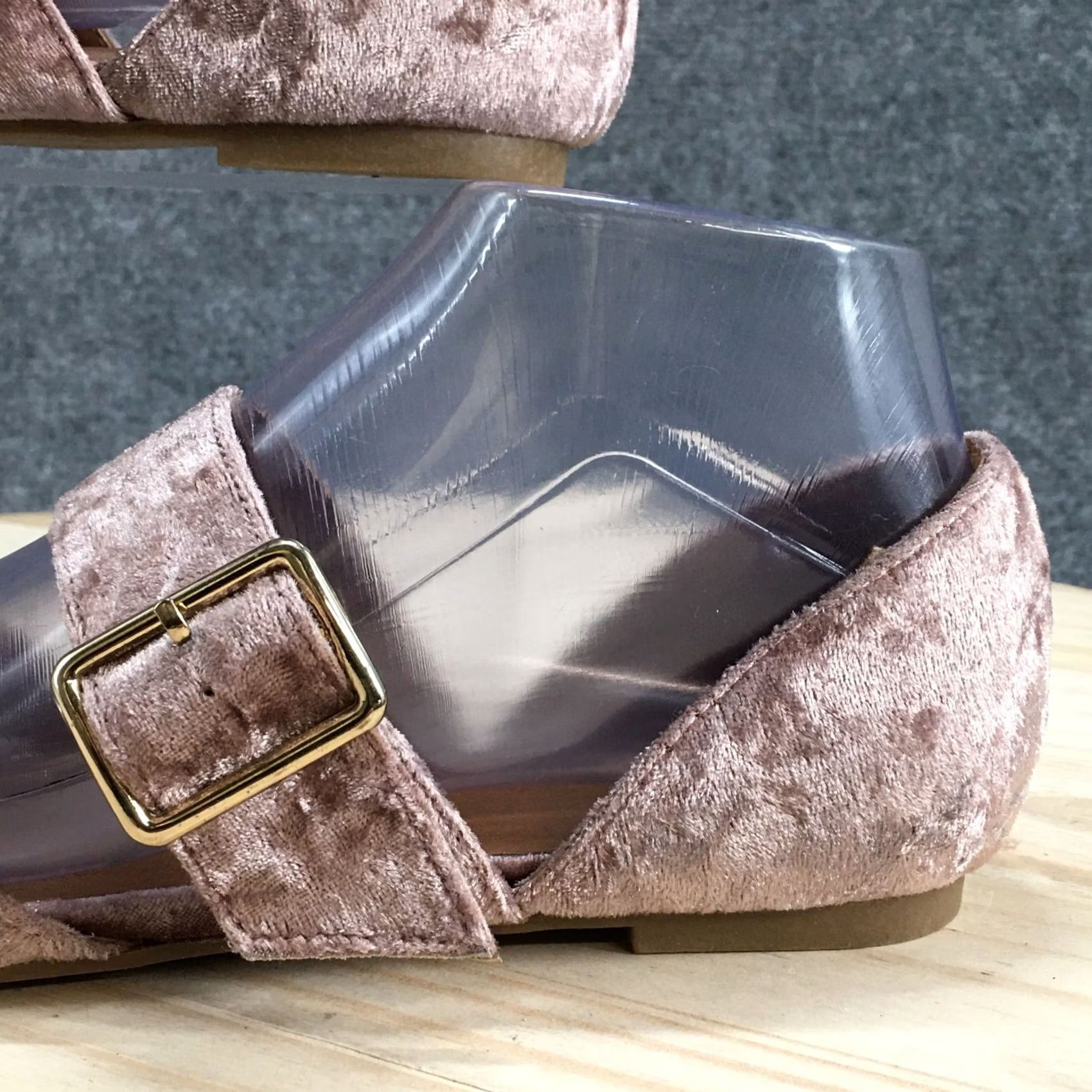 Vintage American Eagles Womens Mary Jane Comfort Pink Fabric Buckle Straps Shoes Size ONE SIZE - 3 Thumbnail