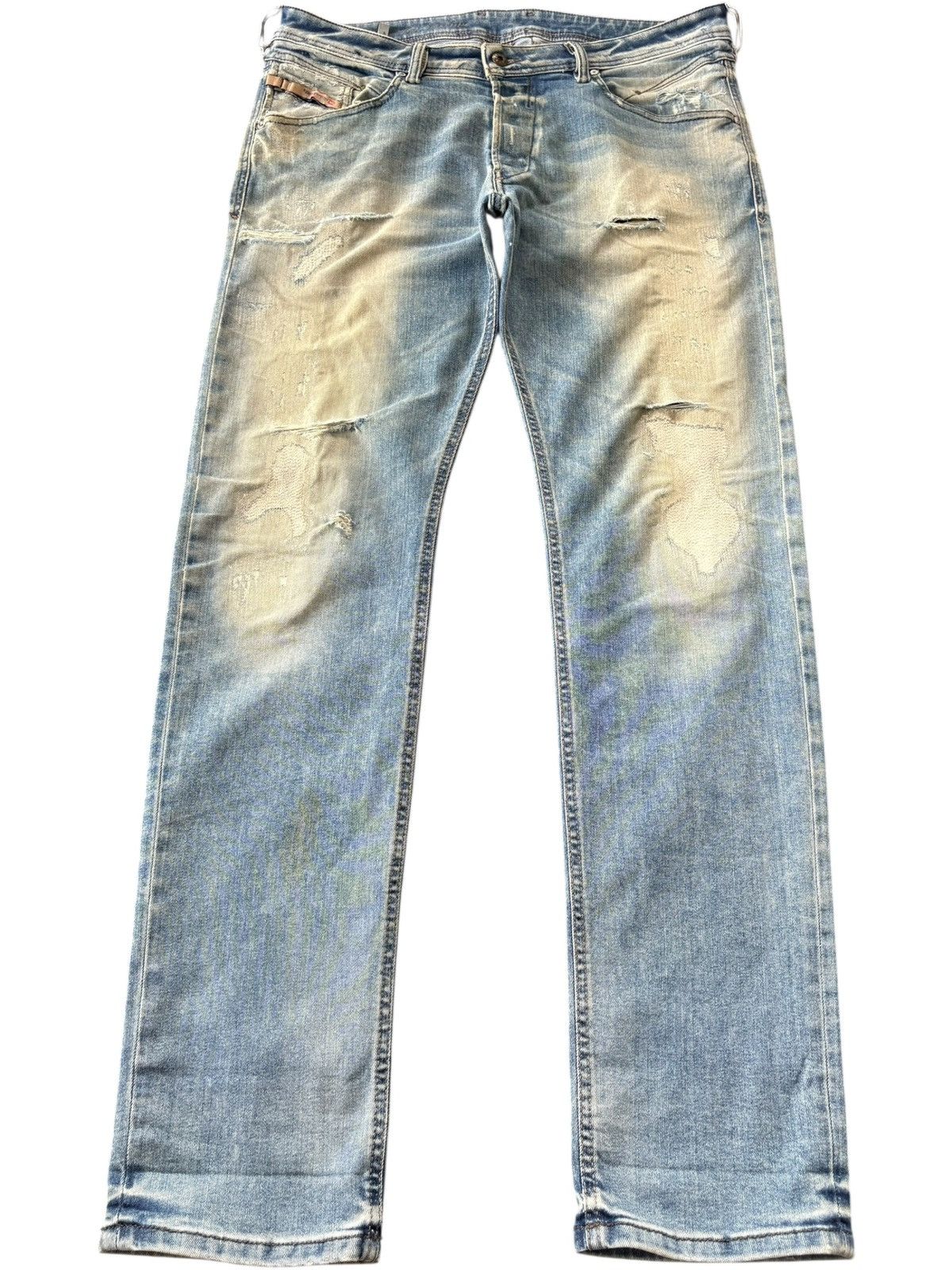 Vintage Italy Diesel Belther Mud Wash Distressed Jeans