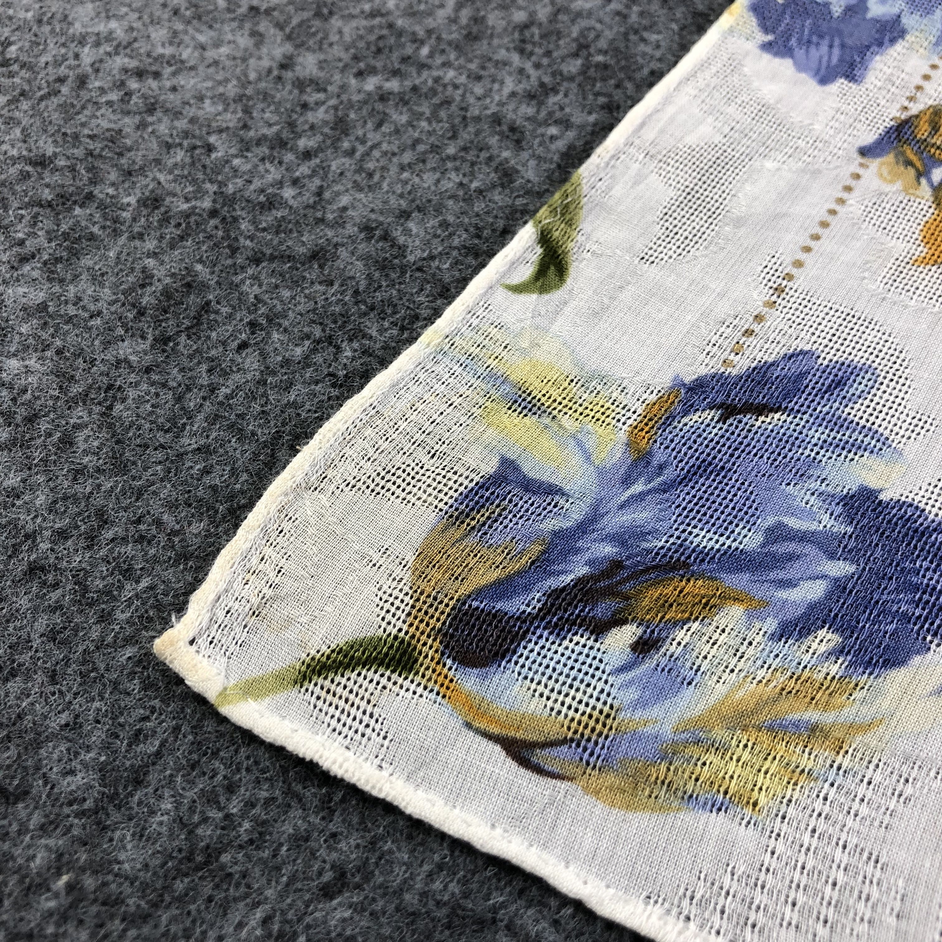 Yves Saint Laurent YSL Floral Handkerchief Neckerchief Bandana H2235 Size ONE SIZE - 5 Thumbnail