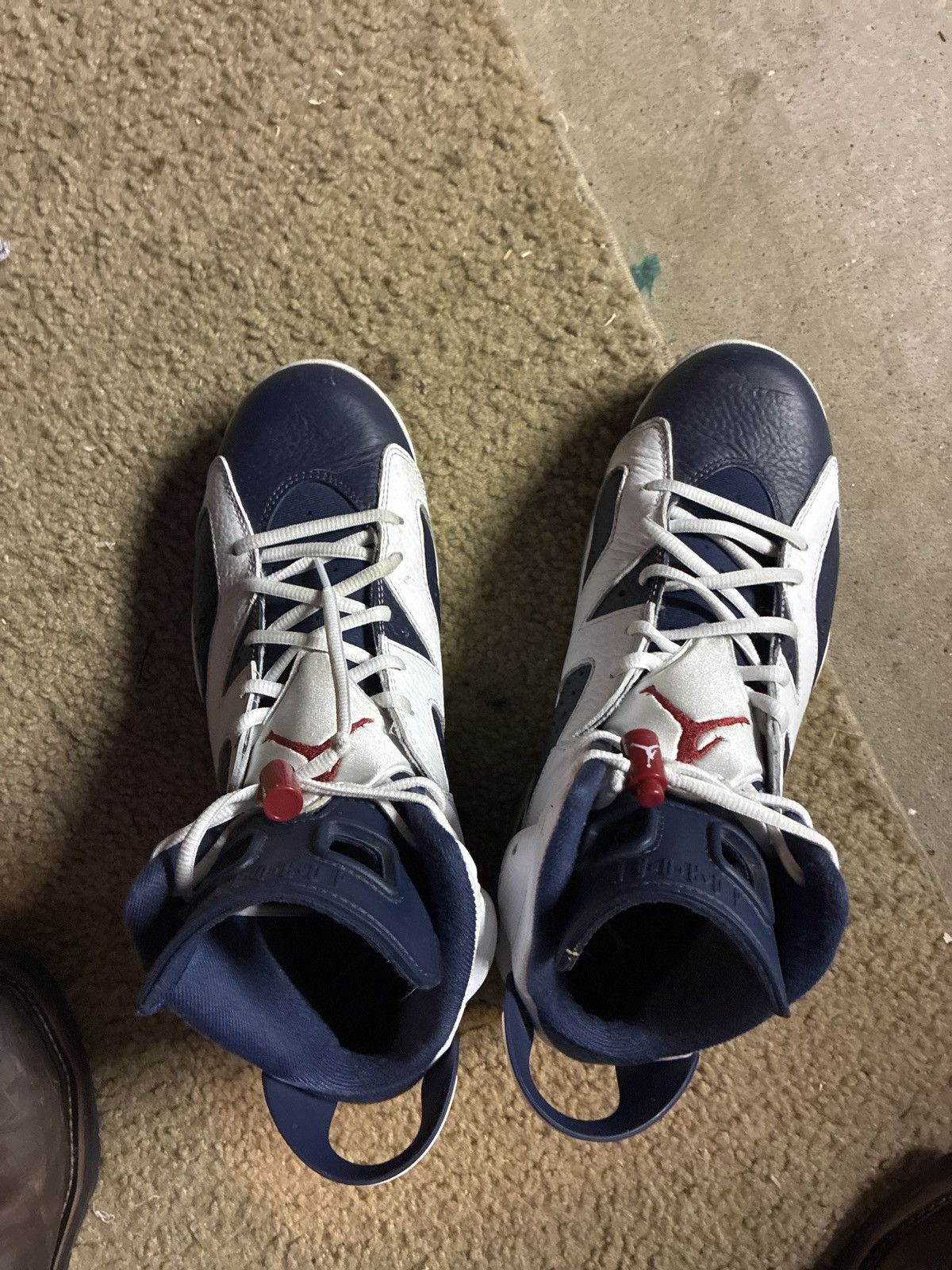 Nike Air Jordan 6 Retro “Olympic” (White/Midnight Navy) Size US 10.5 / EU 43-44 - 1 Thumbnail
