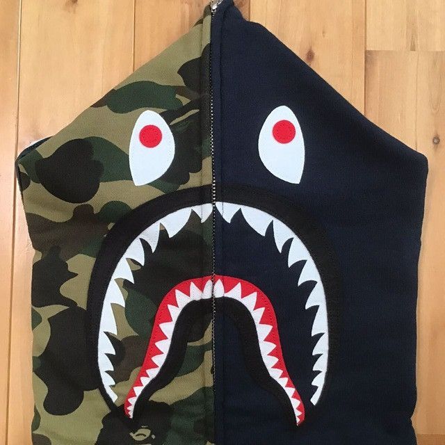 Bape × Nigo BAPE camo shark full zip hoodie a bathing ape NIGO Size US XL / EU 56 / 4 - 4 Thumbnail