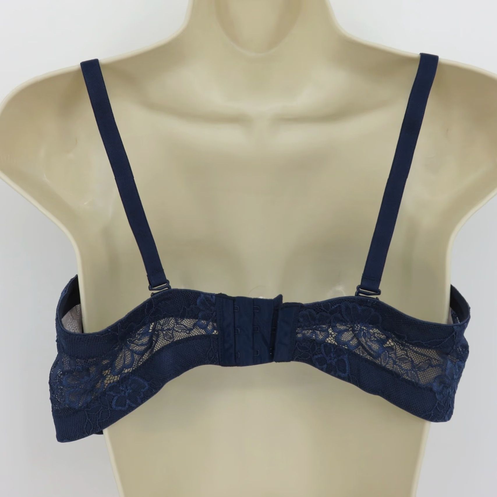 Vintage Maidenform Bra 38DD SE1102 Essential Multiway Push Up Blue Floral Lace Womens Adults DD Push Up Bra Size ONE SIZE - 5 Thumbnail